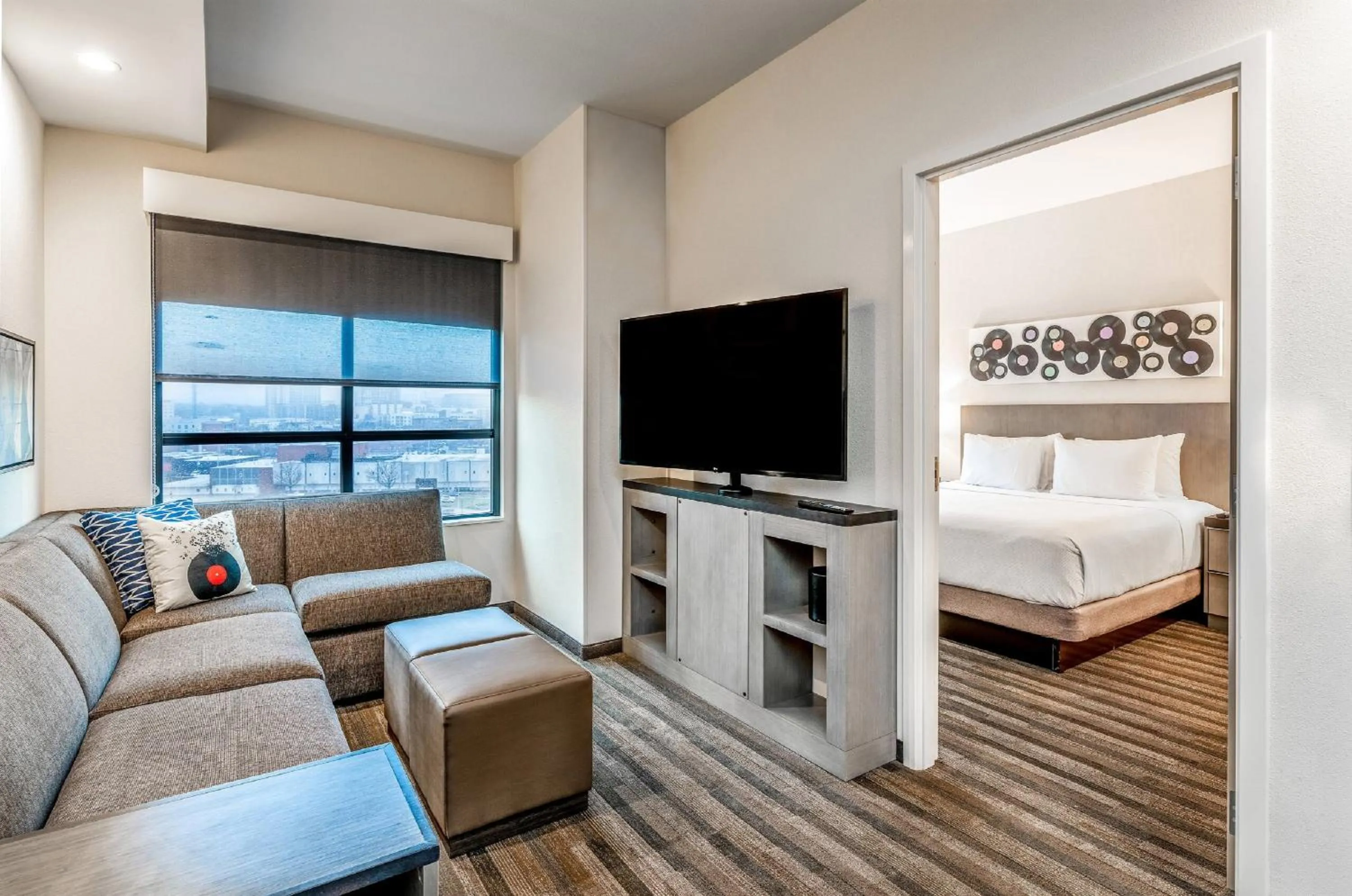 Photo of the whole room, Bed in Hyatt House Nashville Downtown-Convention Center