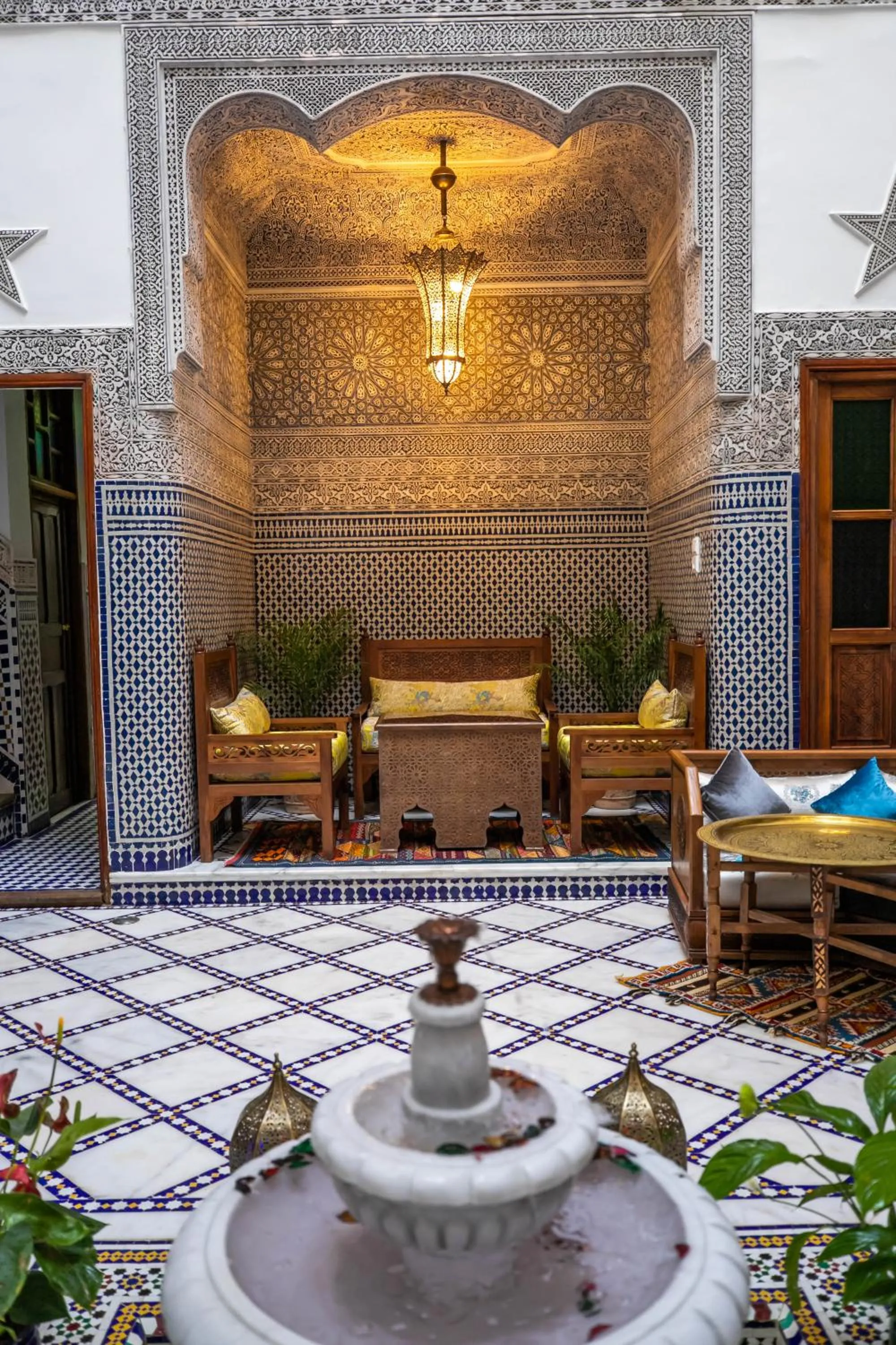 Seating area in Riad Sidrat Fes