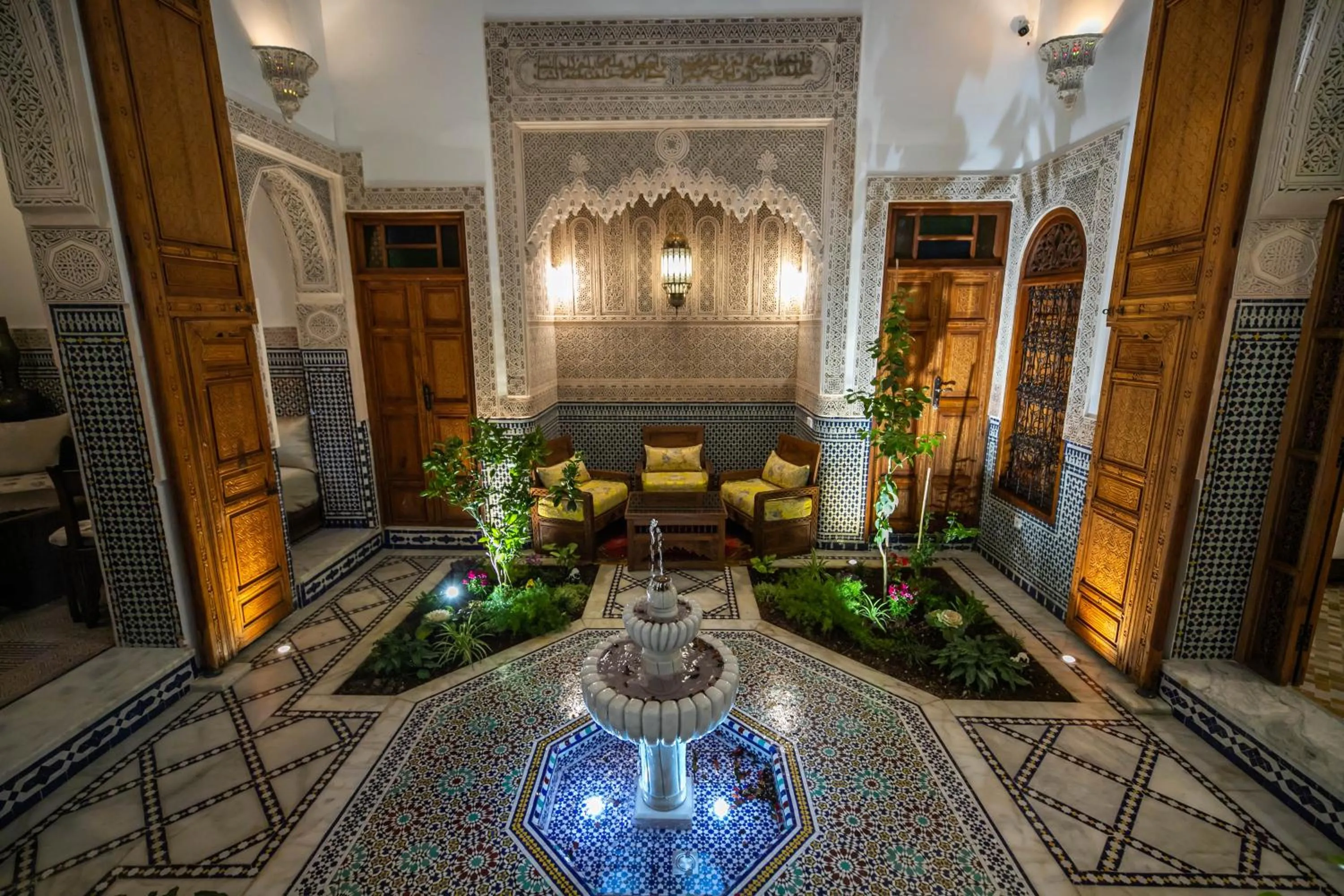 Seating area in Riad Sidrat Fes