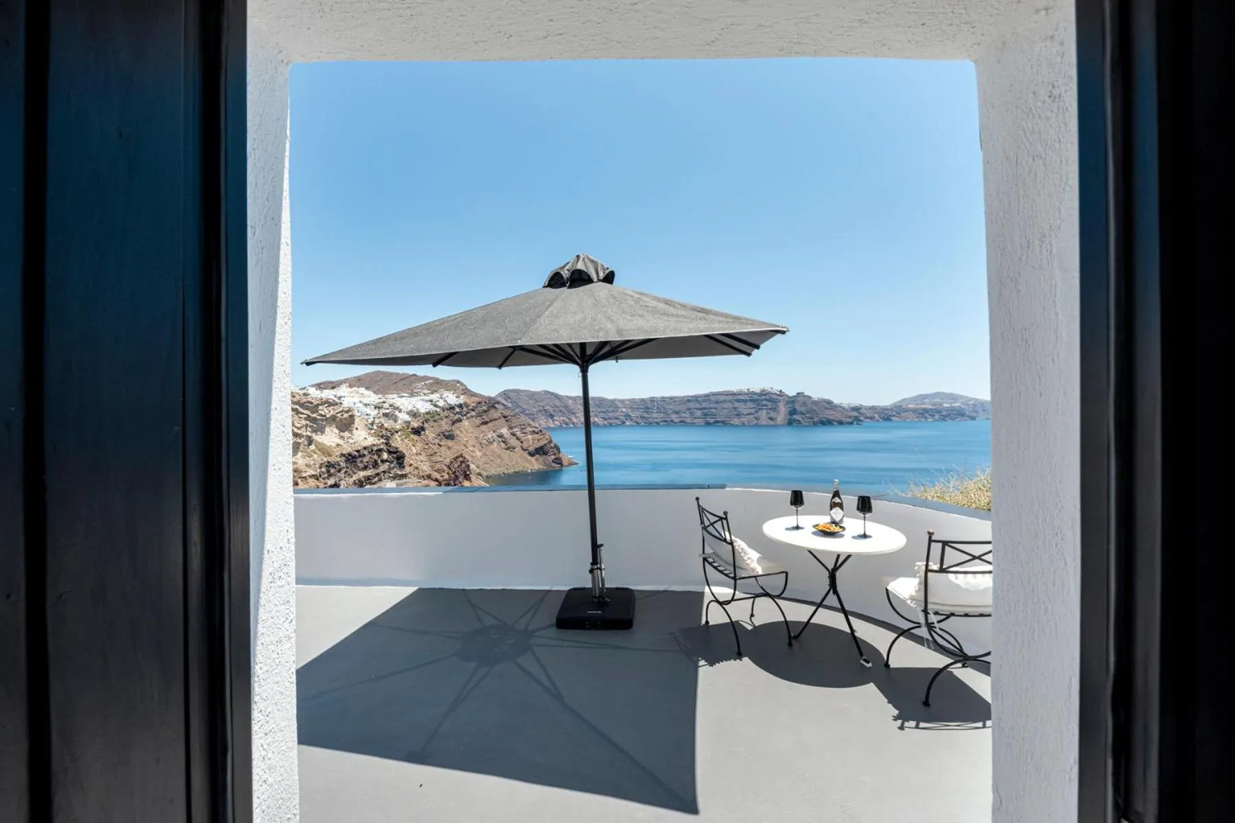 Balcony/Terrace in Pearl of Caldera Oia - Boutique Hotel by Pearl Hotel Collection