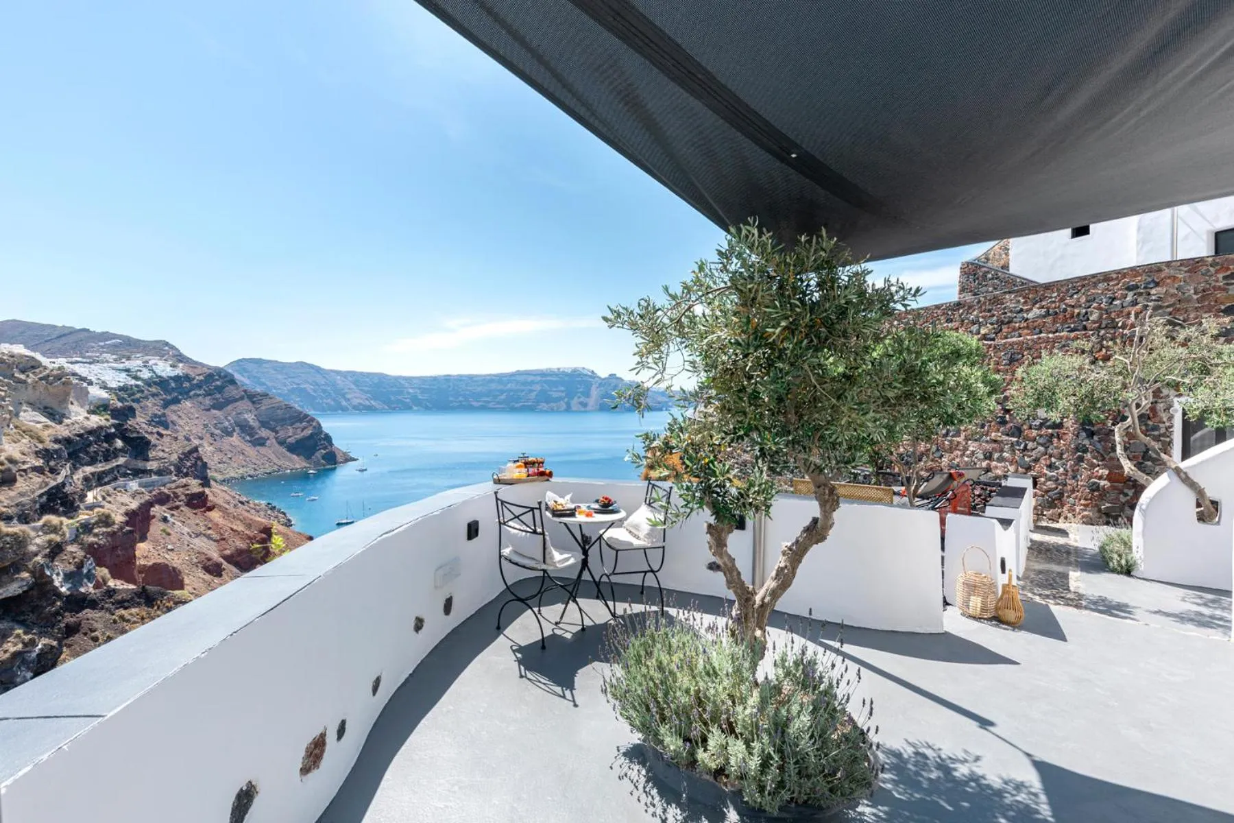 Balcony/Terrace in Pearl of Caldera Oia - Boutique Hotel by Pearl Hotel Collection