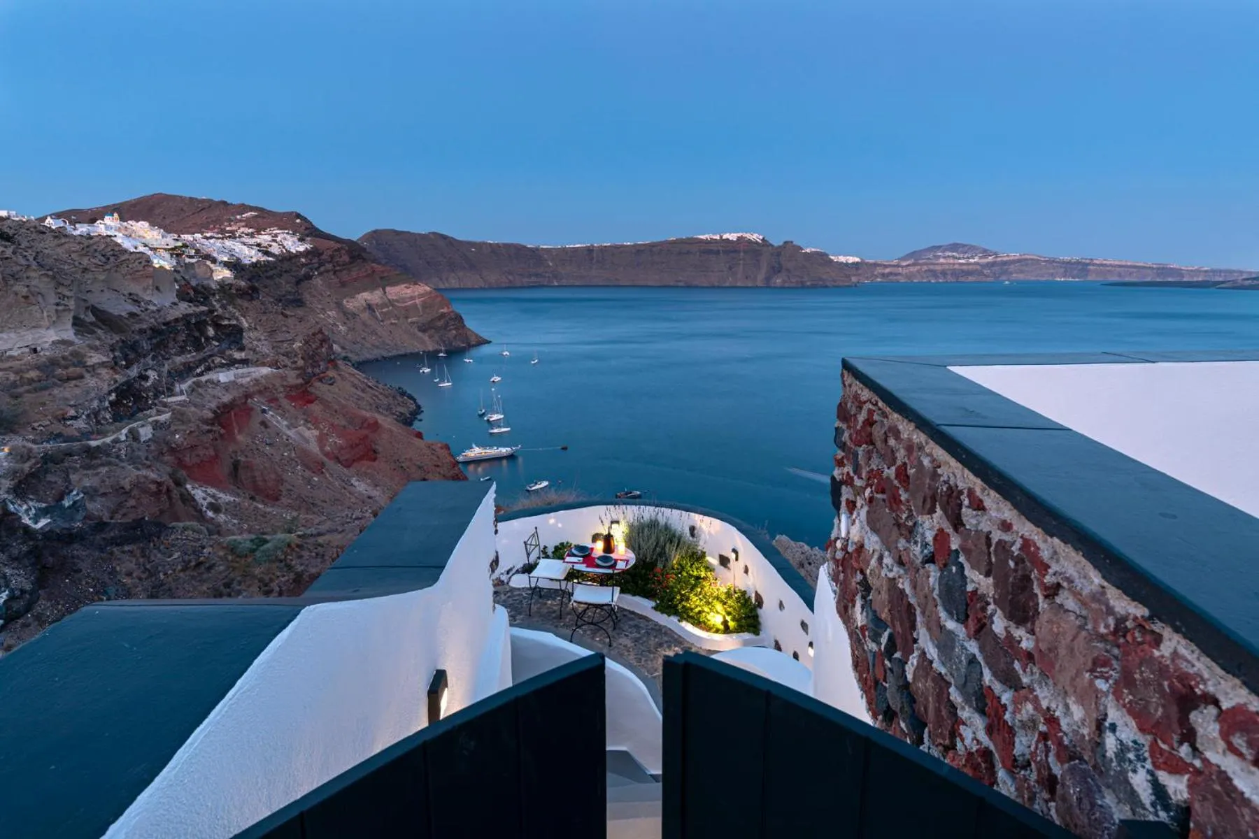Balcony/Terrace in Pearl of Caldera Oia - Boutique Hotel by Pearl Hotel Collection