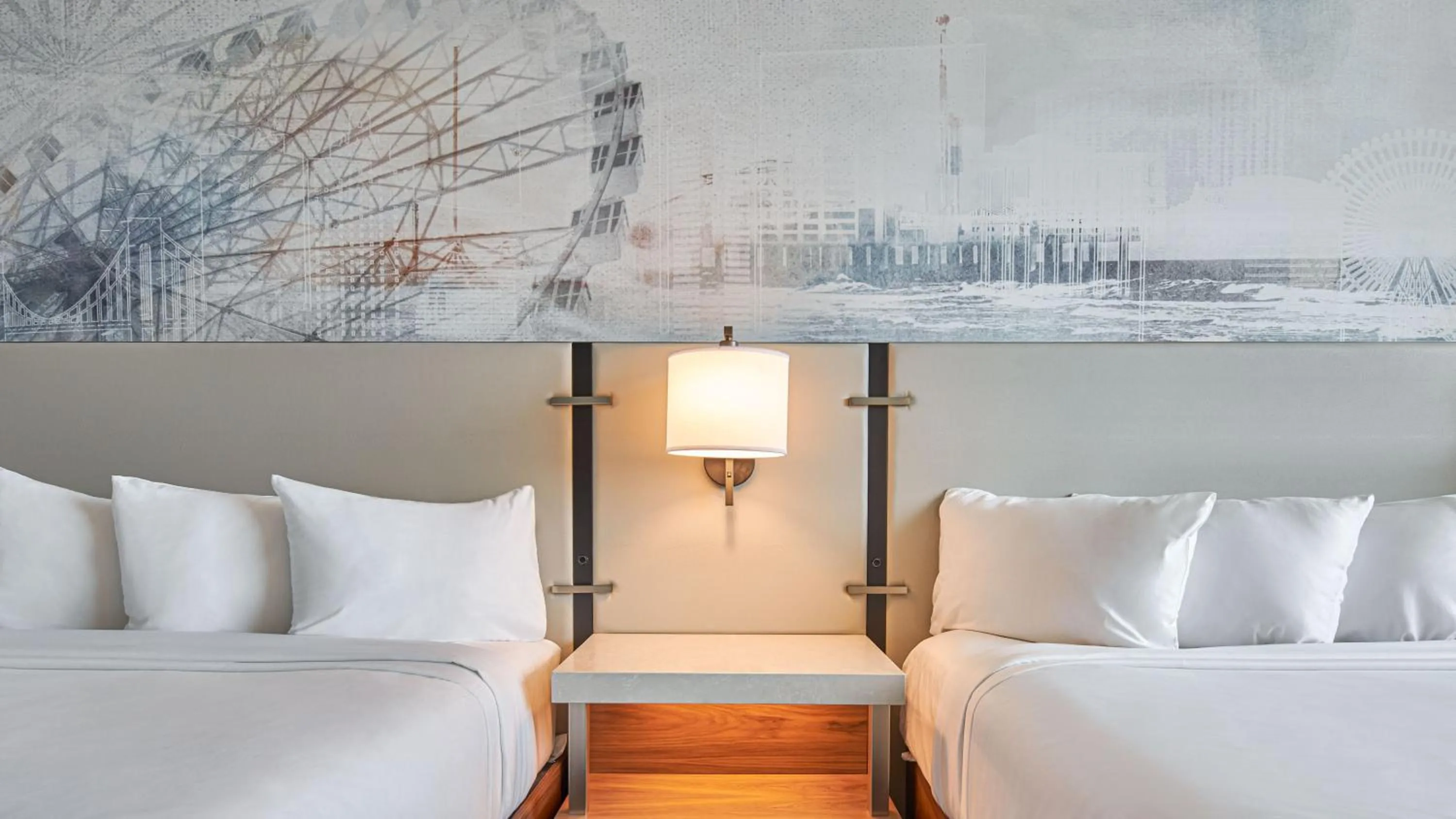 Bed in Harrah's Resort Atlantic City, A Caesars Destination