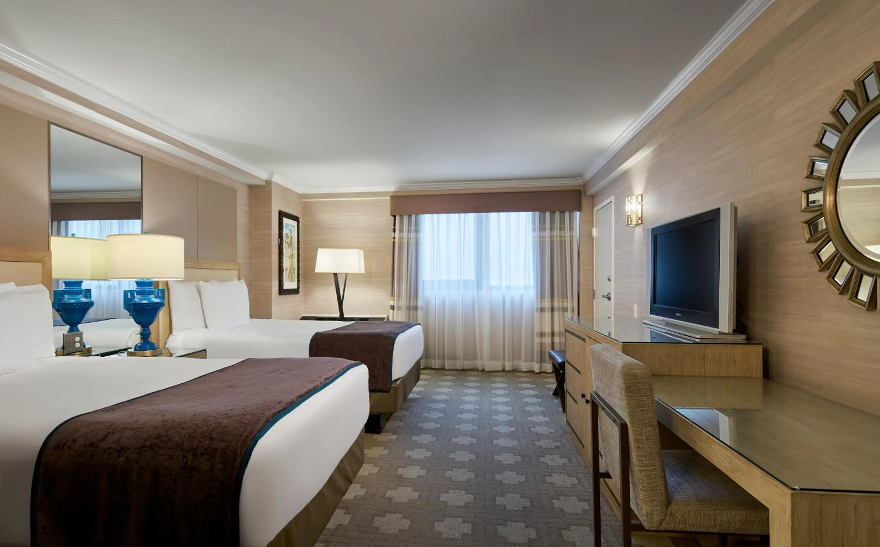 Bed in Caesars Atlantic City, A Caesars Destination