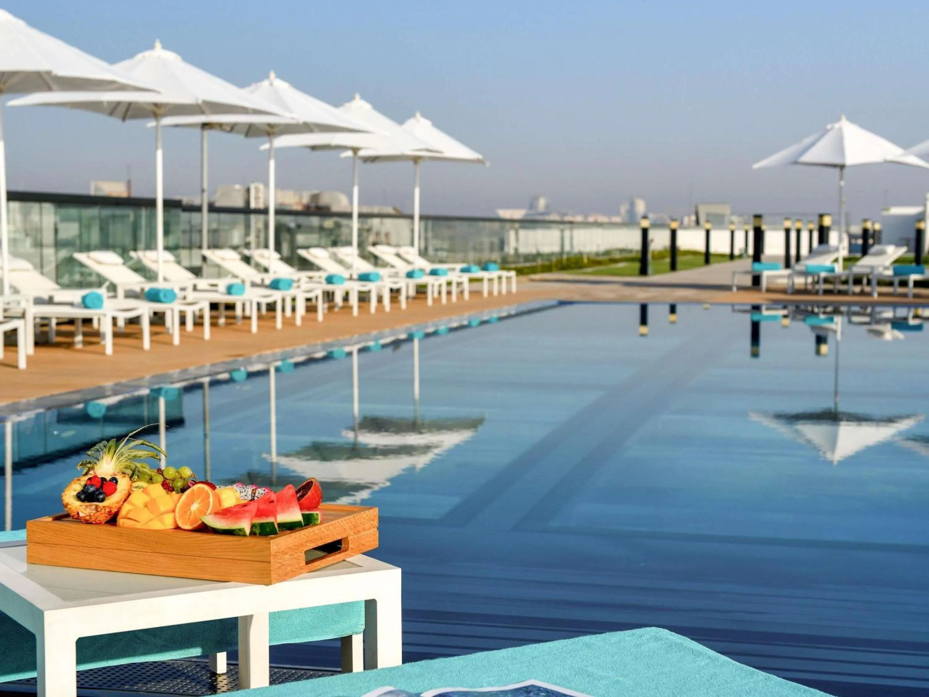 Pool view in Grand Mercure Dubai City