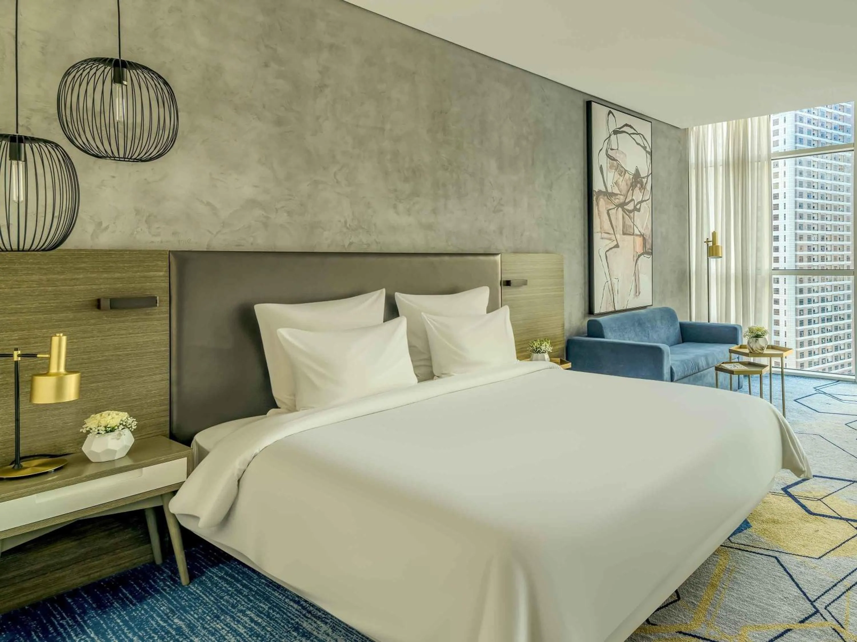 Bedroom, Bed in Pullman Sharjah