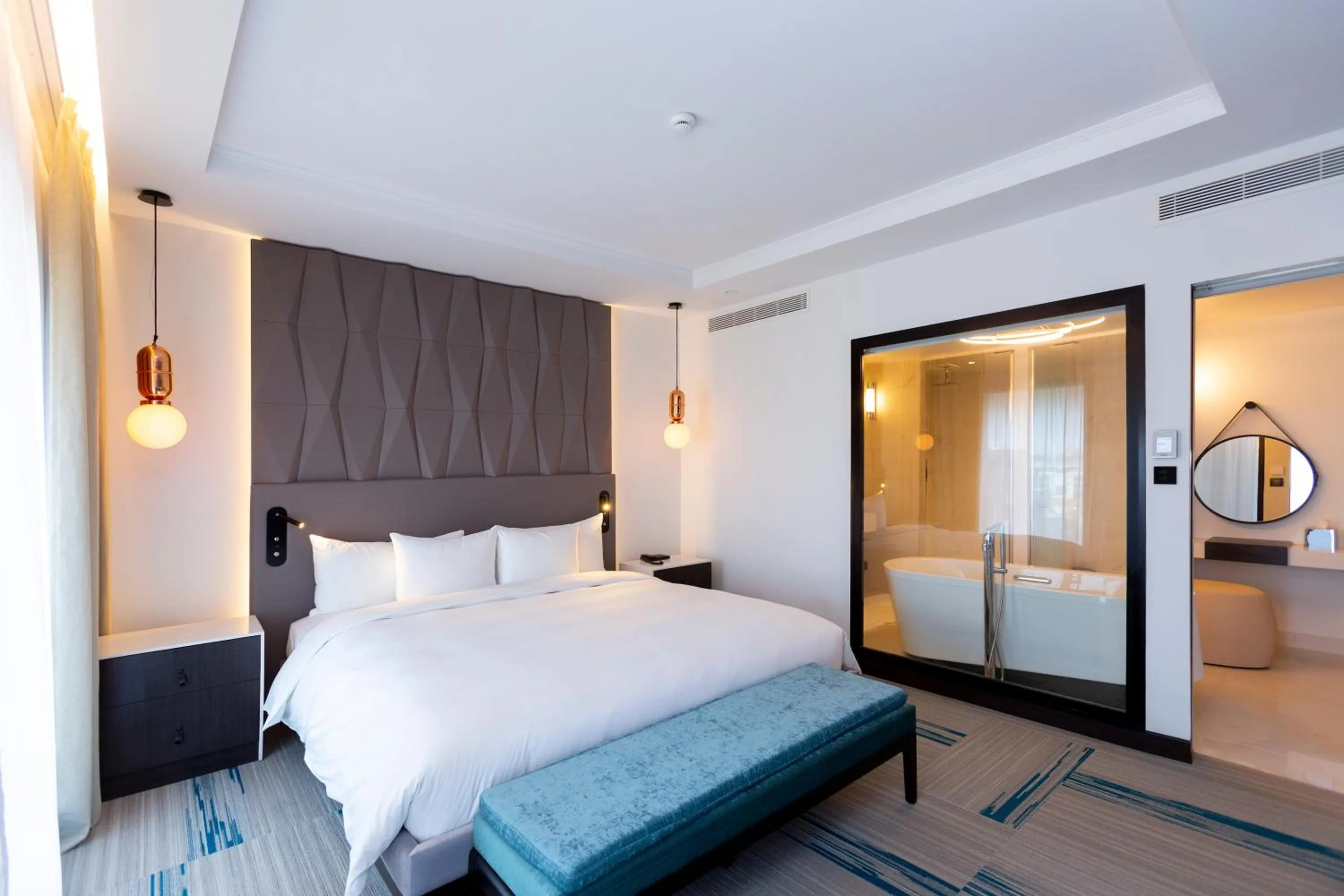 Bed in Novotel Convention And Spa