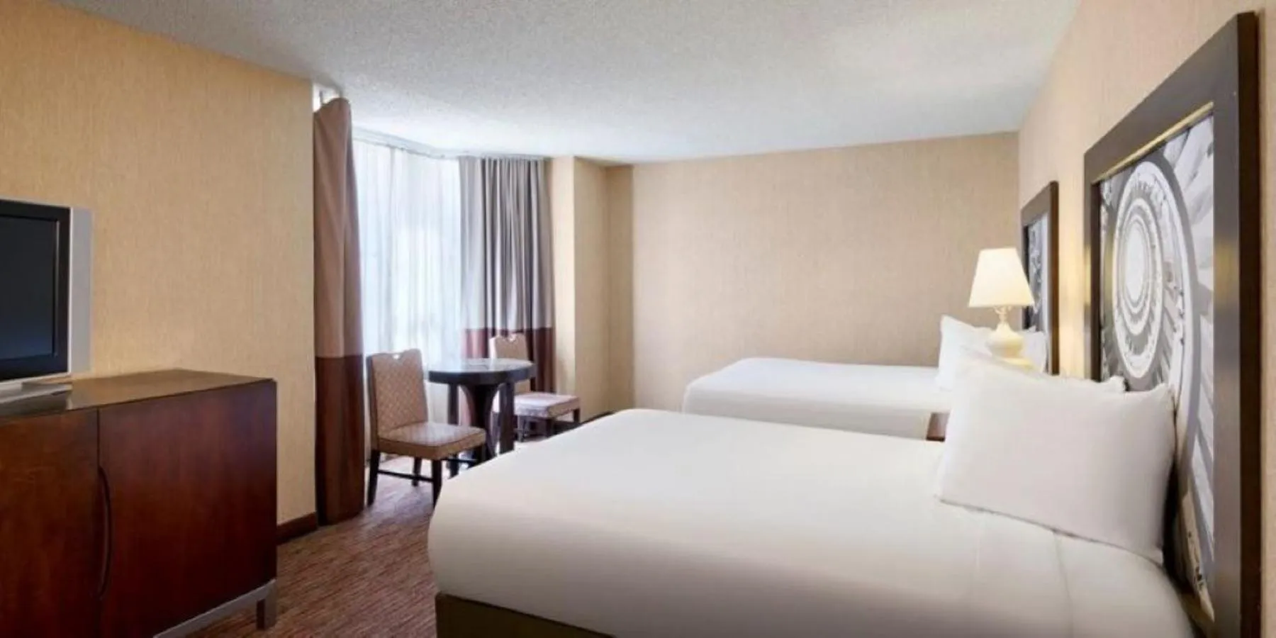 Bed in Bally's Atlantic City Hotel & Casino