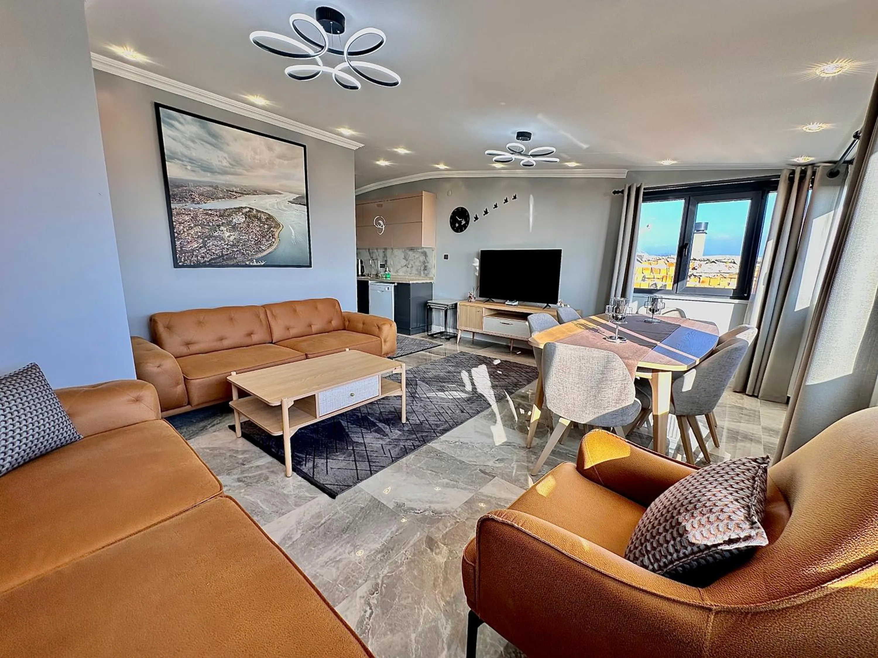 Living room in Stone Suites