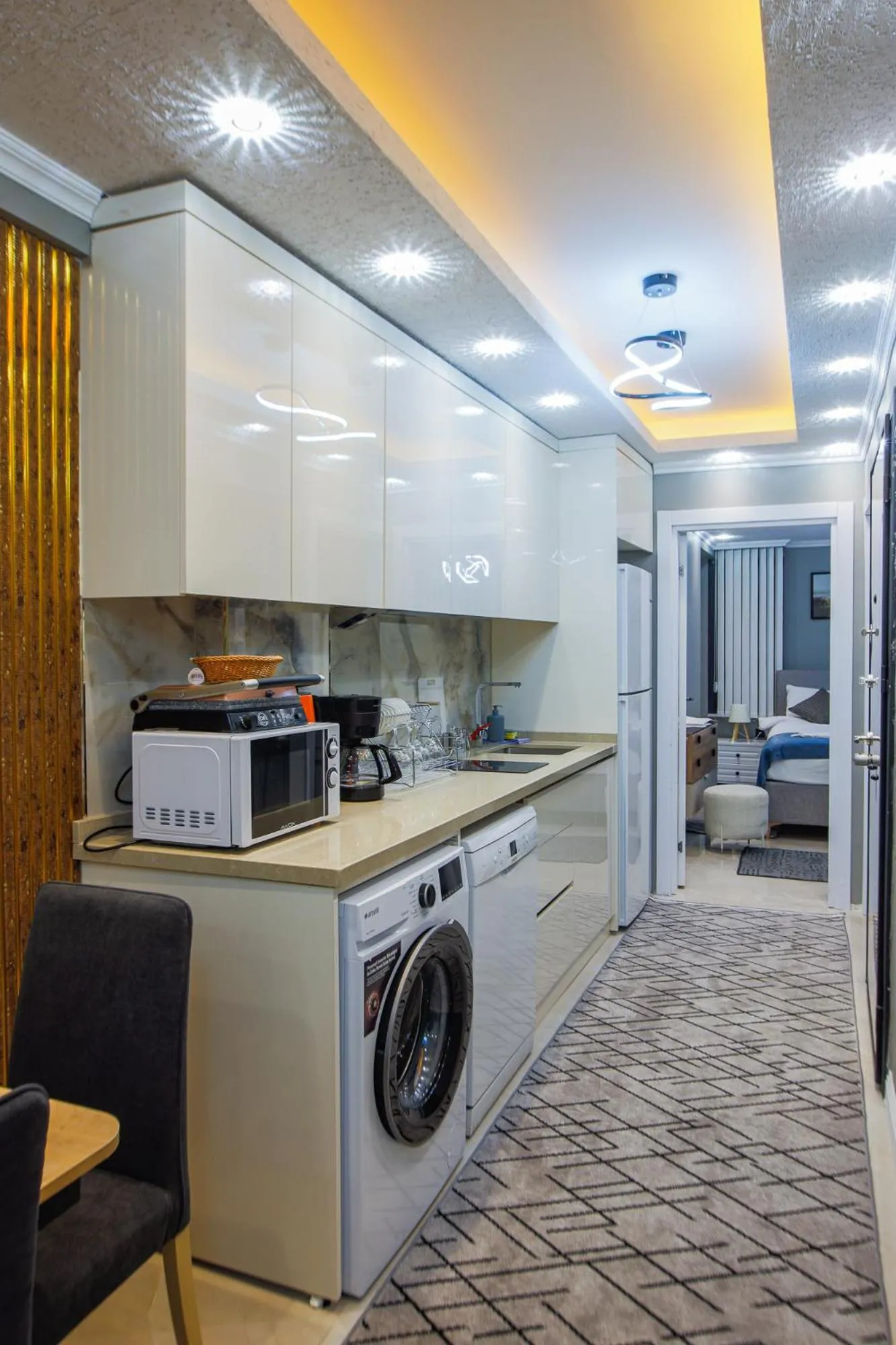 Seating area in Stone Suites