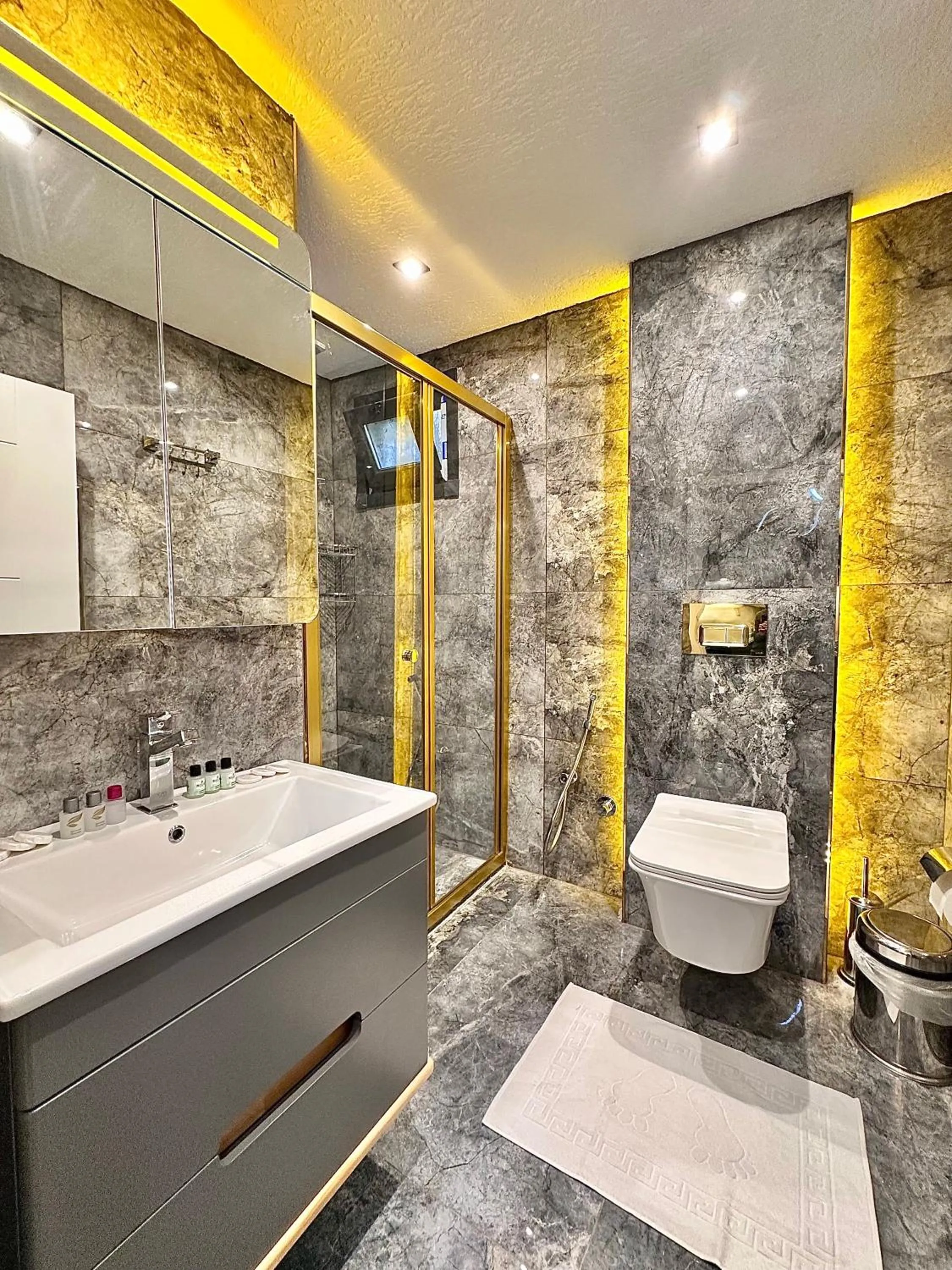 Shower in Stone Suites