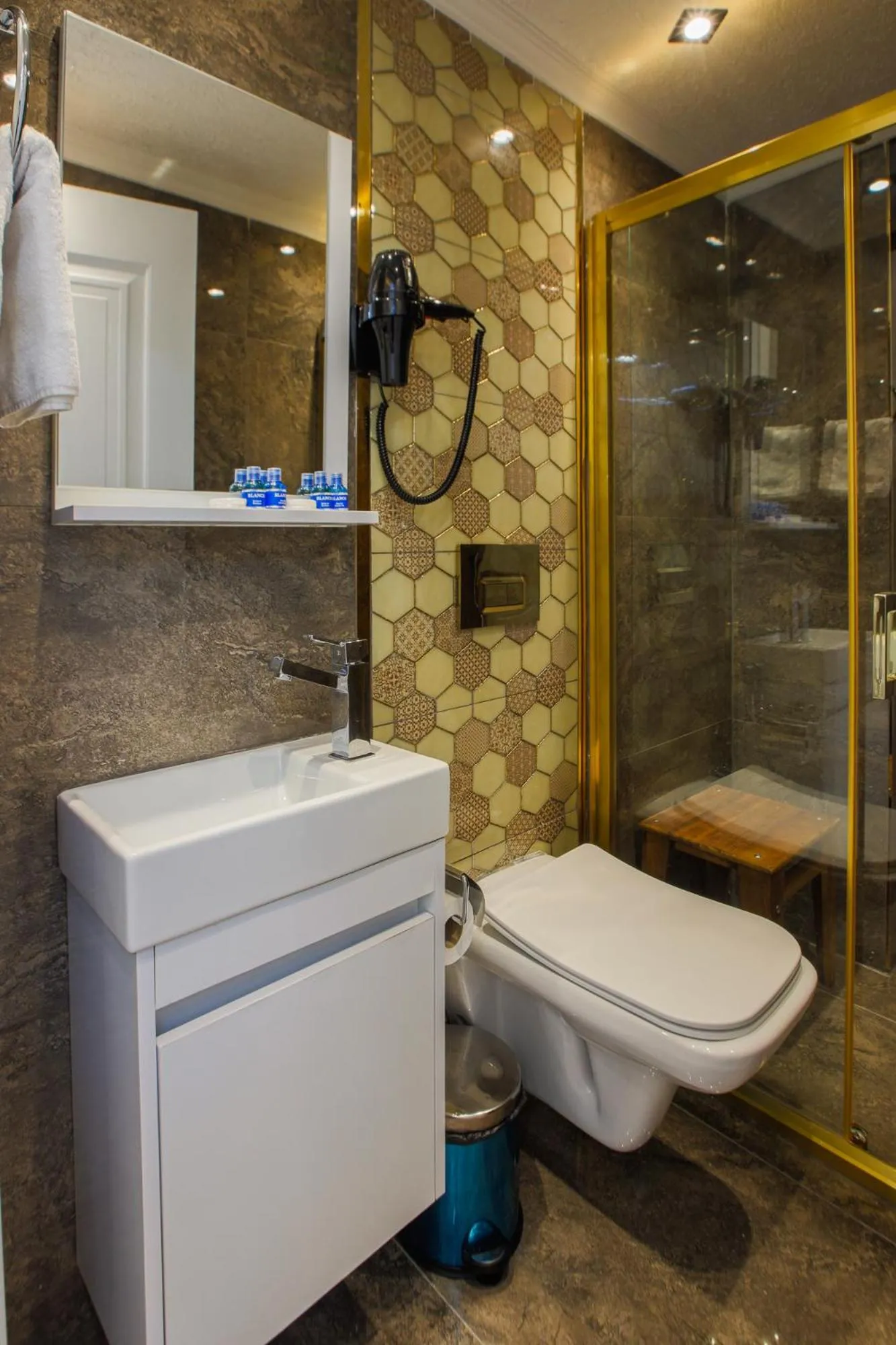 Shower in Stone Suites