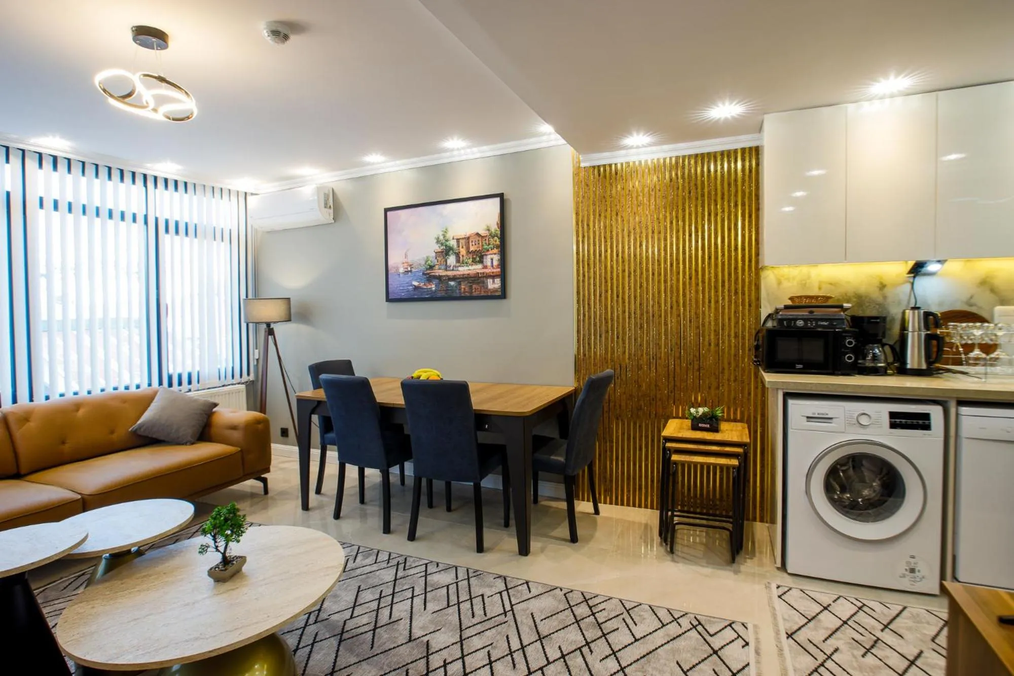 Seating area in Stone Suites