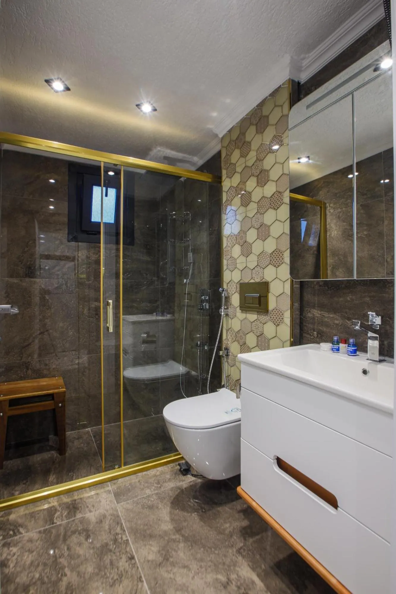 Shower in Stone Suites