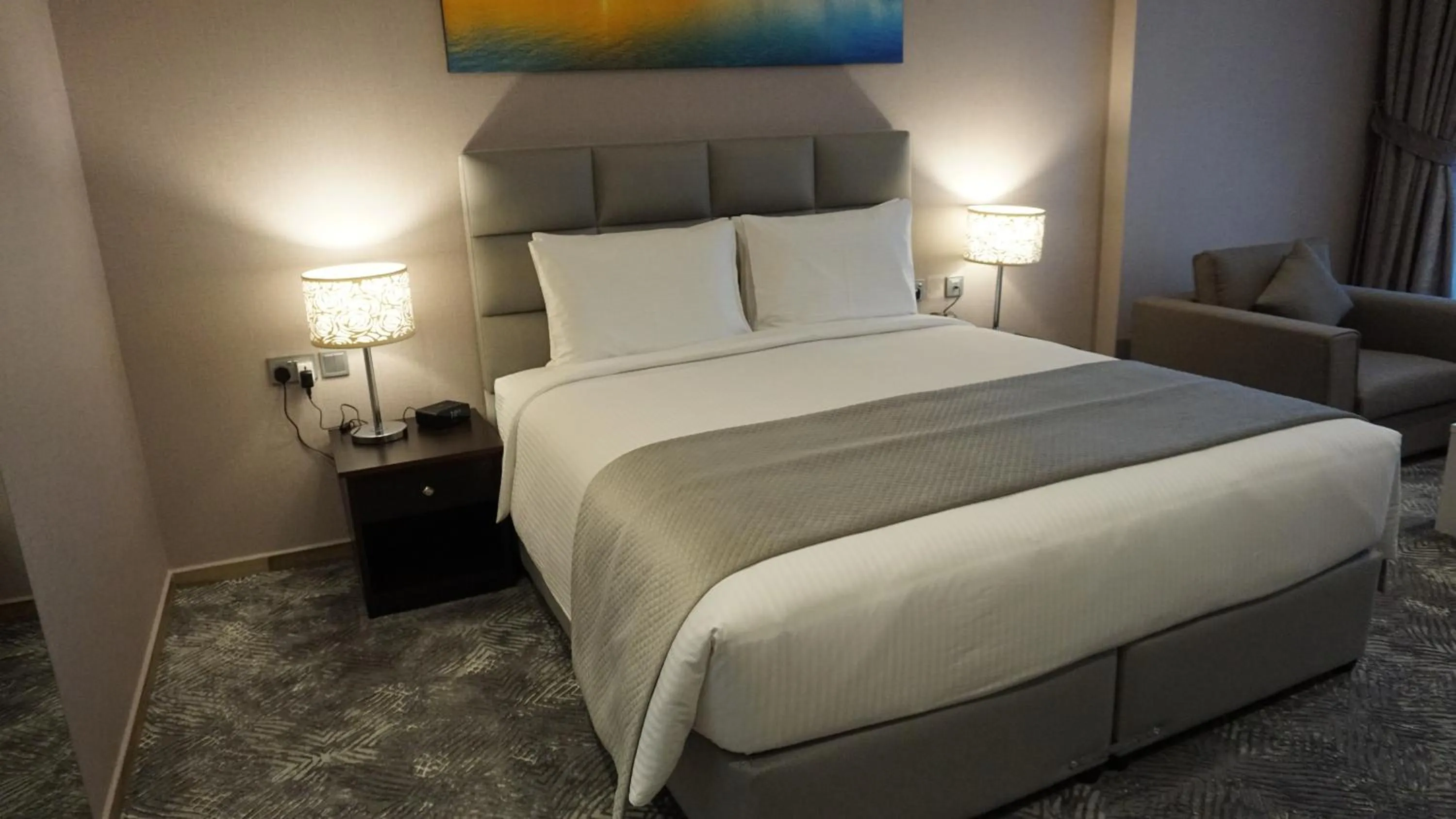 Bed in Al Kout Beach Hotel