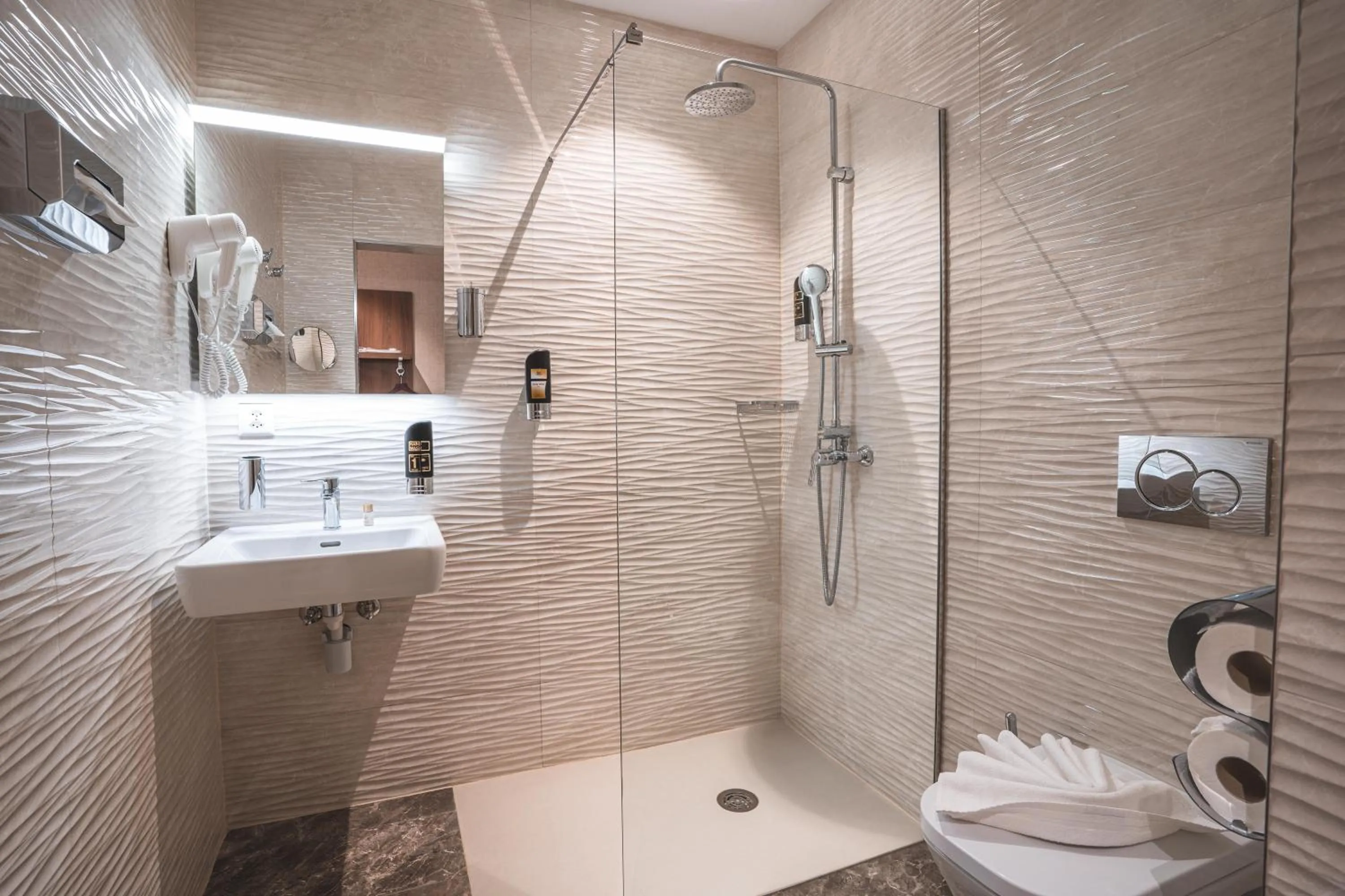 Bathroom in My Home Hotel - Free Parking