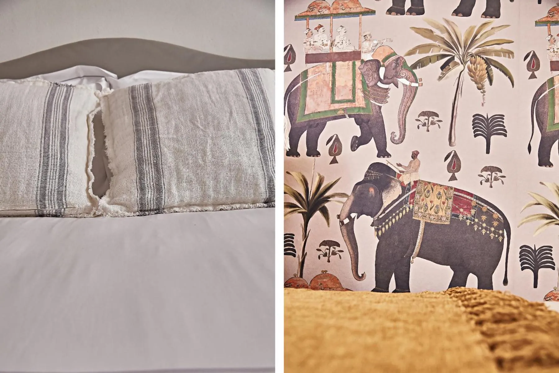 Decorative detail, Bed in DORA maison de charme