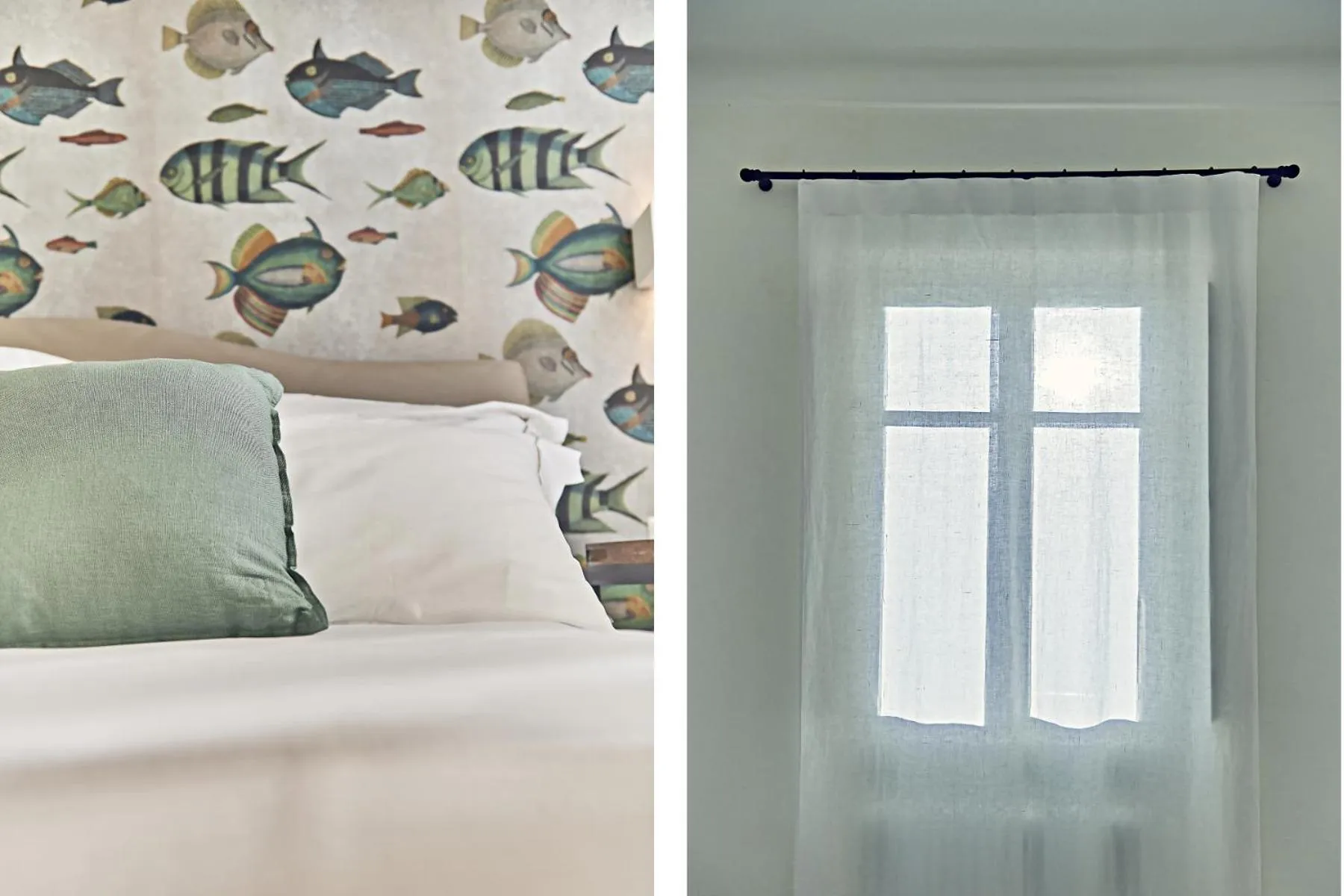 Decorative detail, Bed in DORA maison de charme