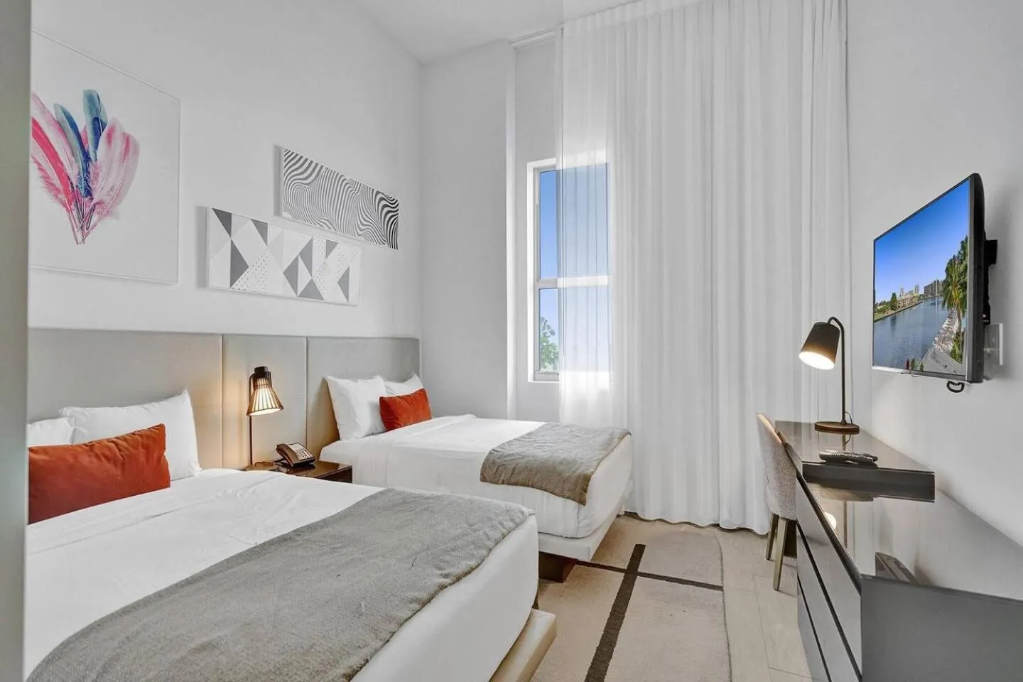 Bed in Amazing Apartments at H Beach House