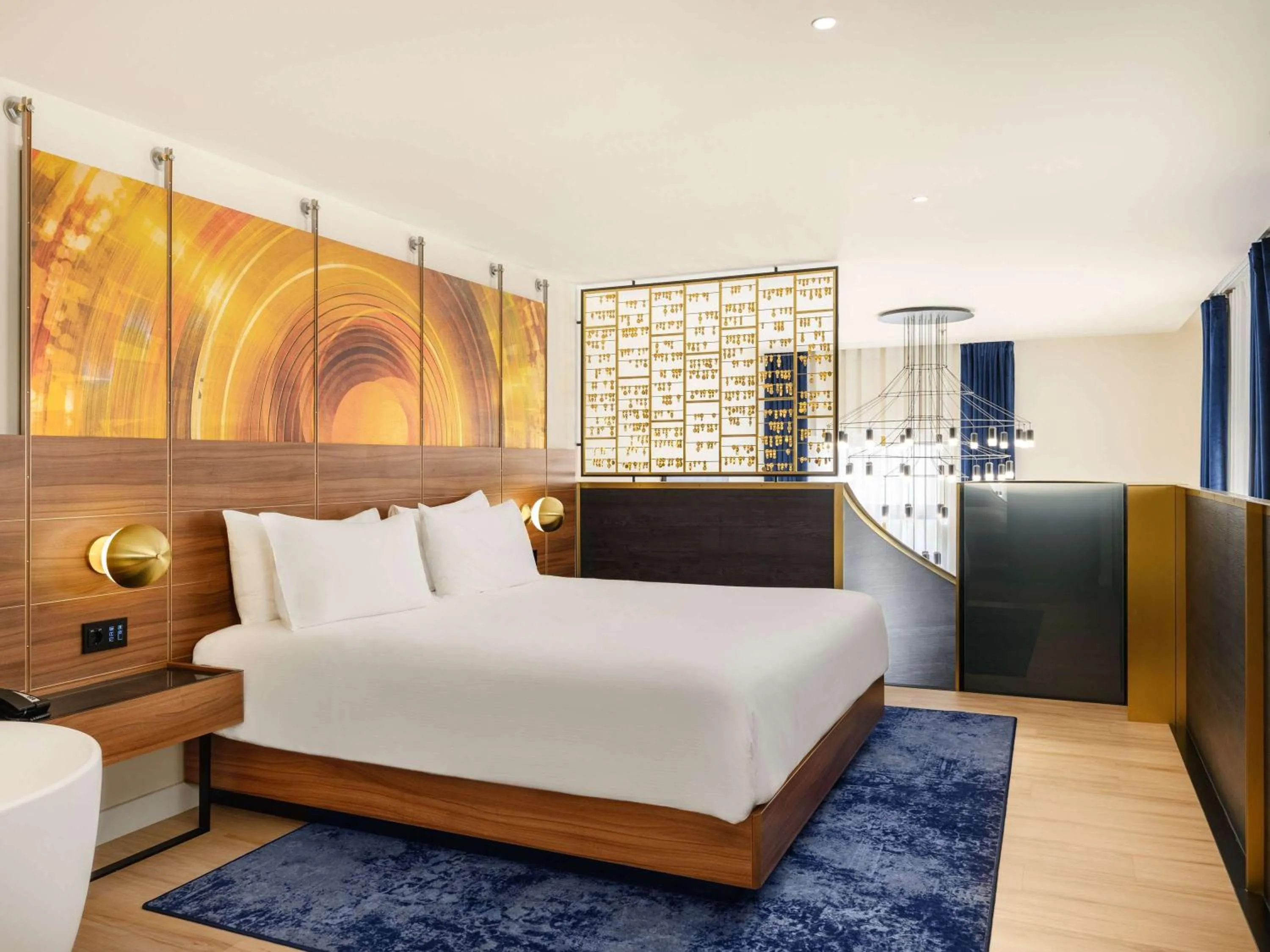 Bedroom, Bed in Hard Rock Hotel Budapest