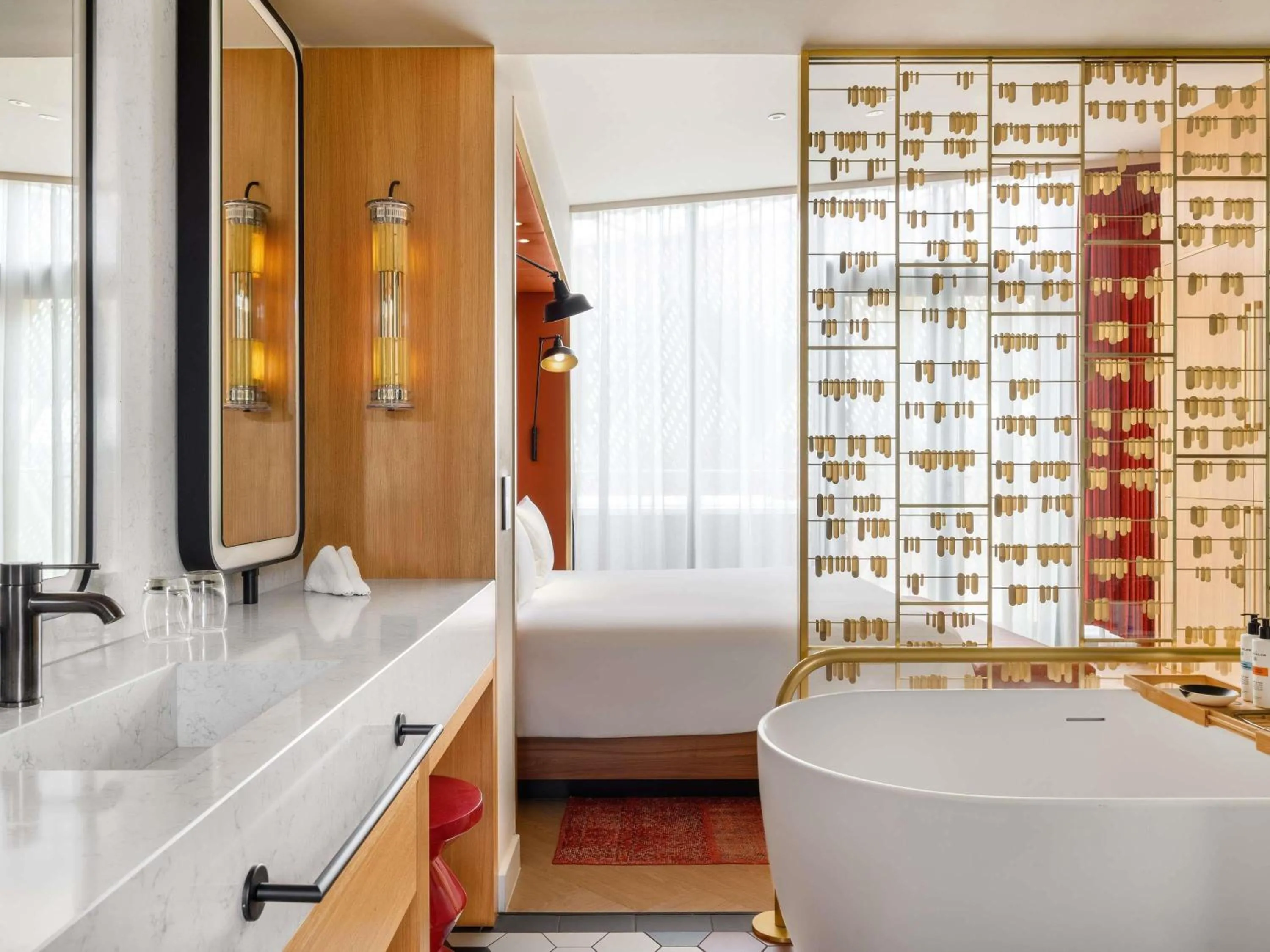 Bedroom, Bed in Pullman Budapest