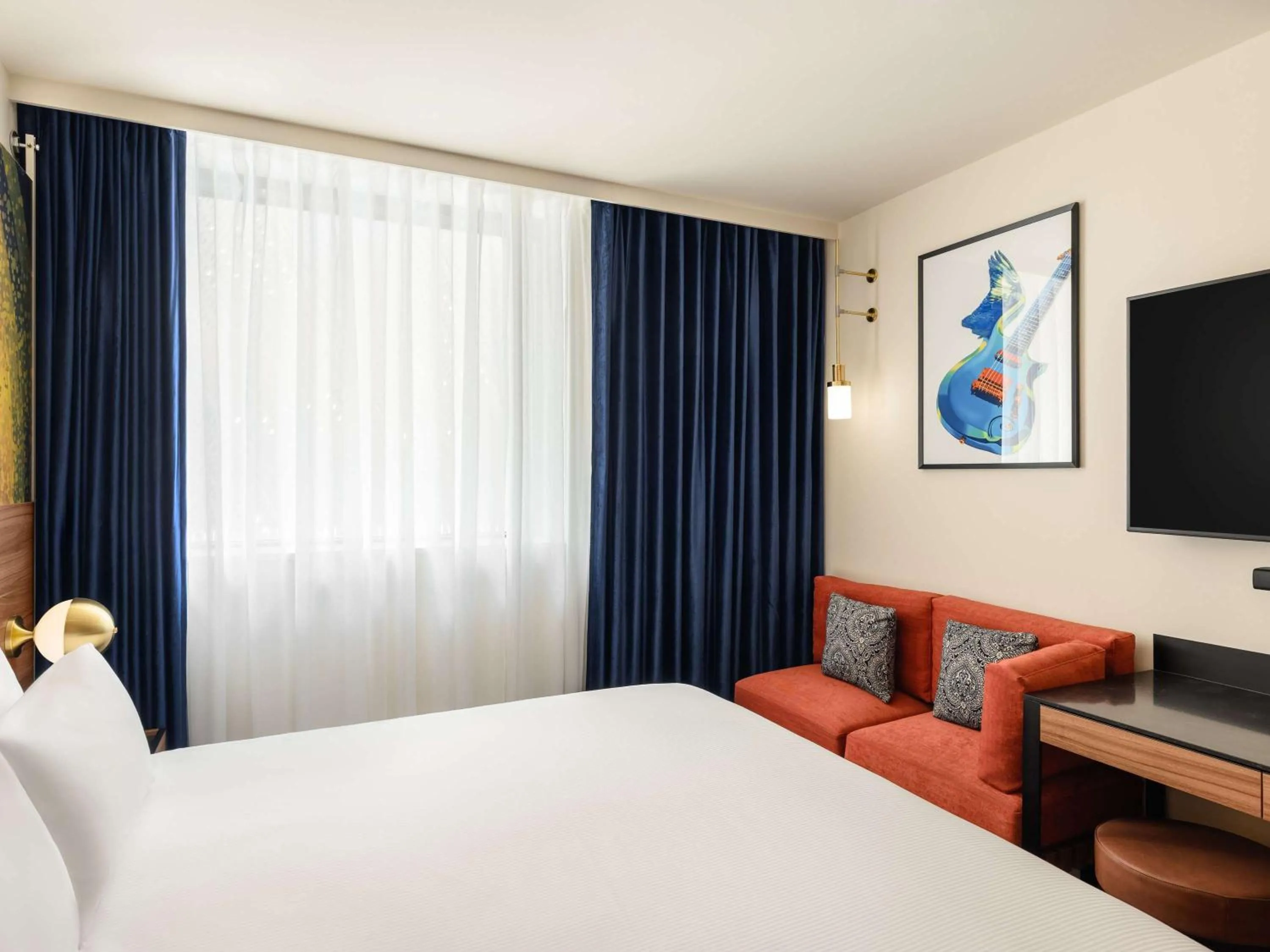 Bedroom, Bed in Hard Rock Hotel Budapest