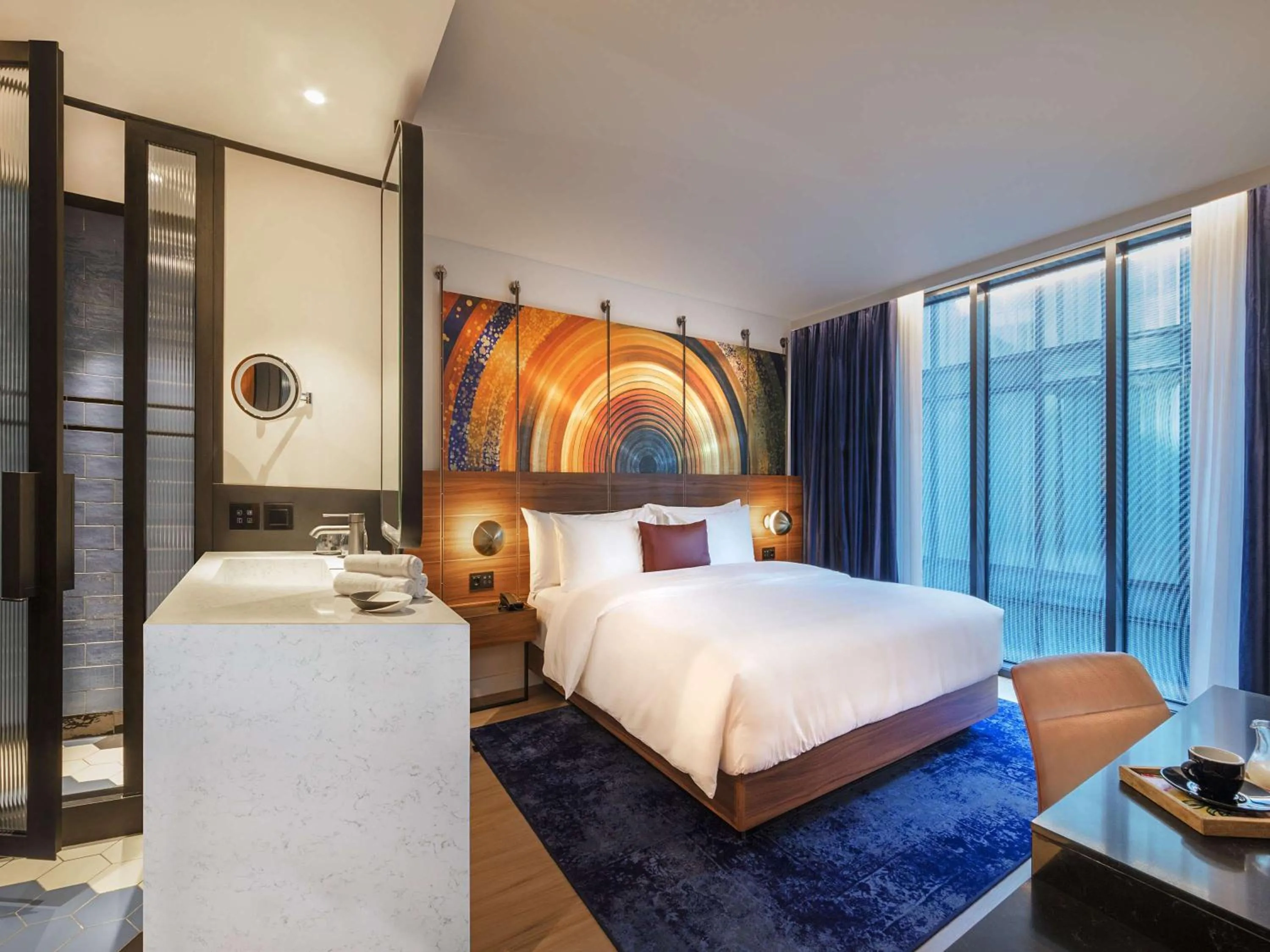 Bedroom, Bed in Hard Rock Hotel Budapest