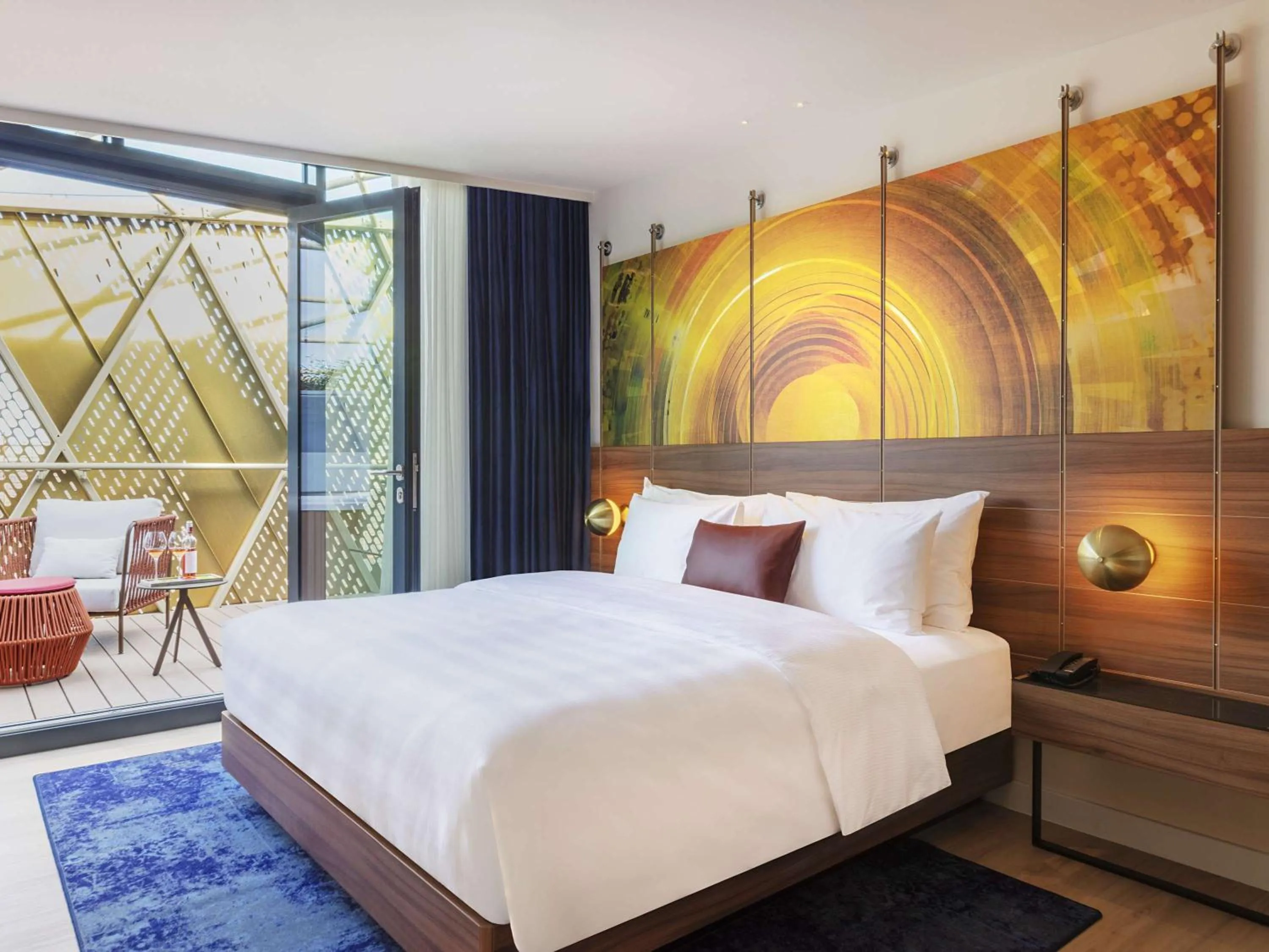 Bedroom, Bed in Hard Rock Hotel Budapest