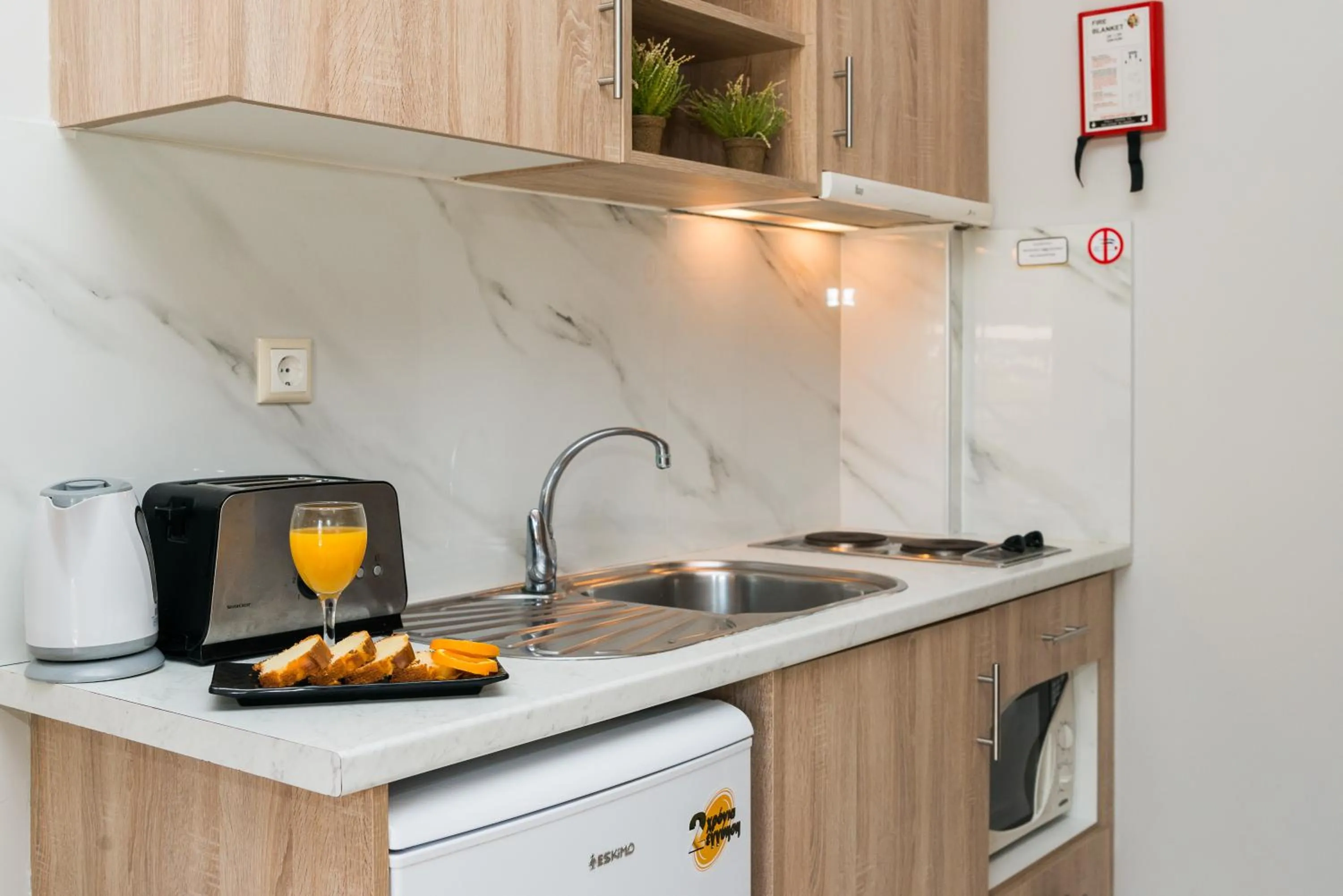 Kitchen or kitchenette in Kalidonio Studios Zante