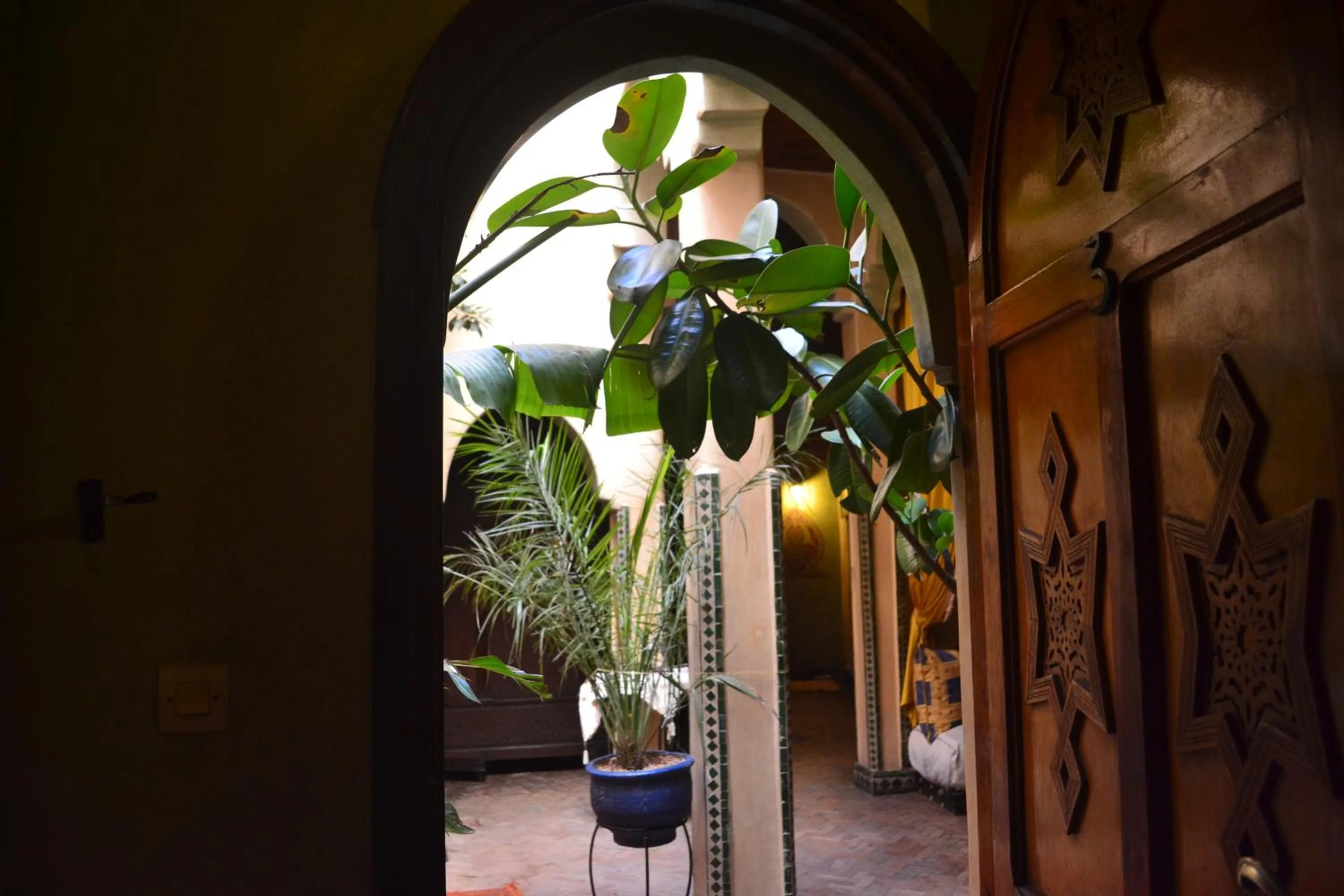 Decorative detail in Riad Hôtel Belleville Marrakech