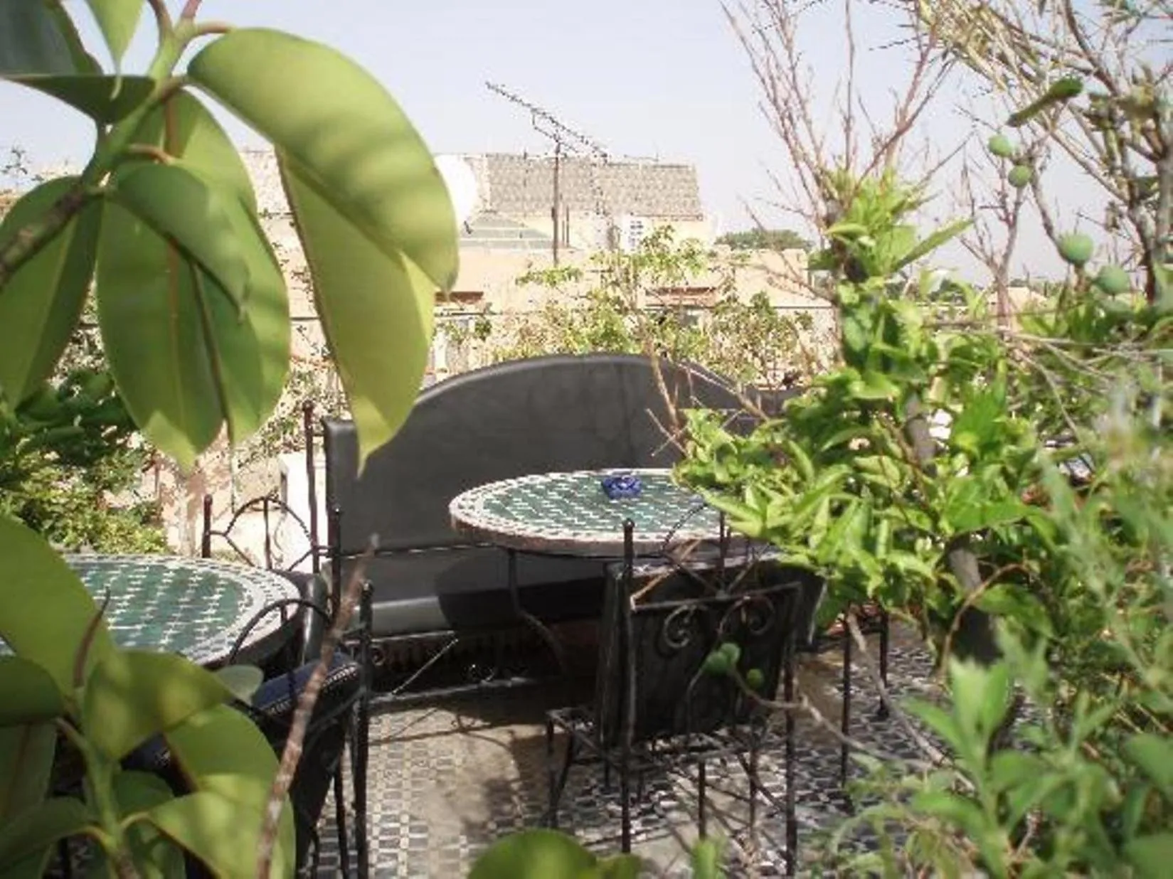 Balcony/Terrace in Riad Hôtel Belleville Marrakech