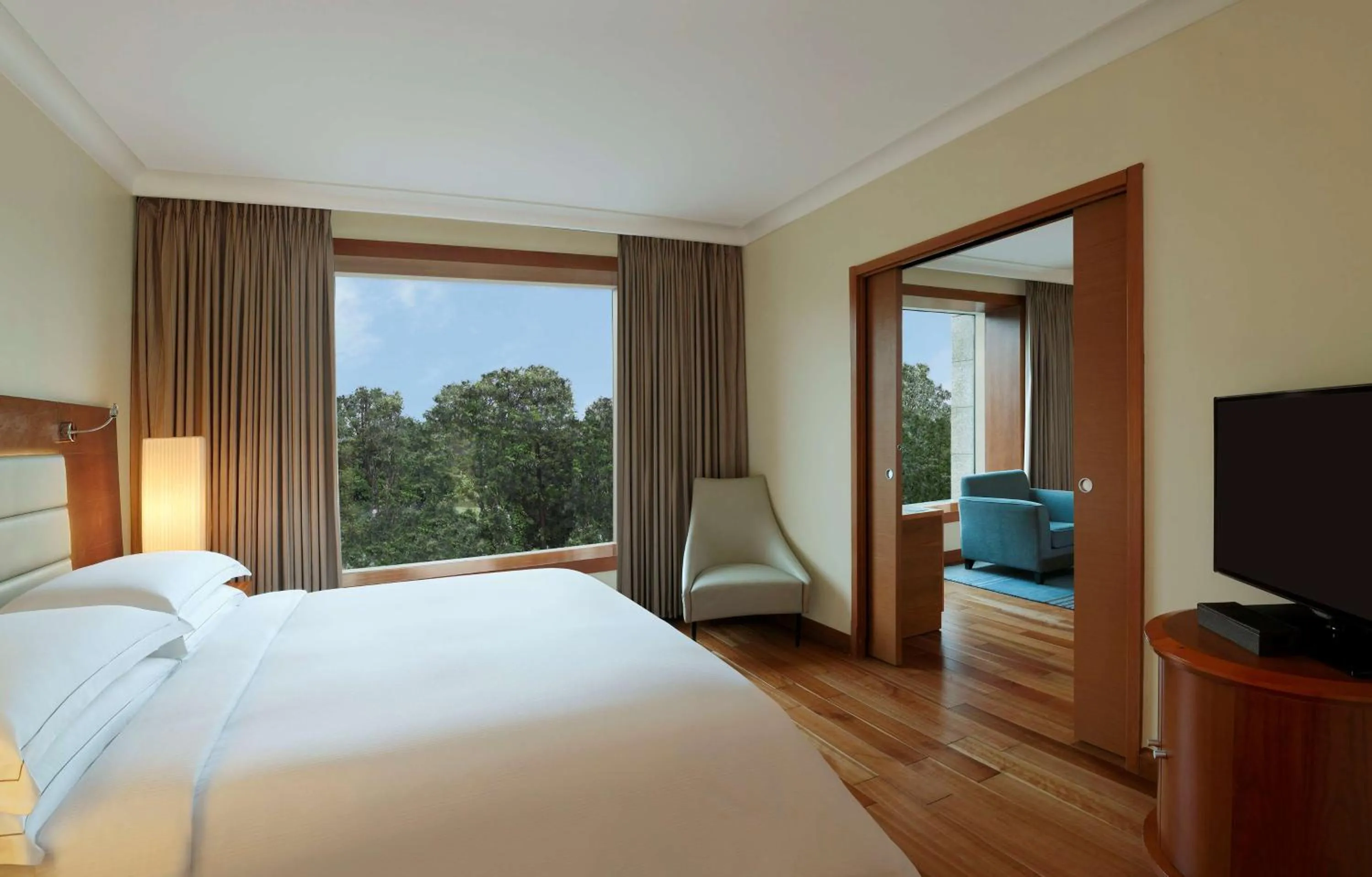 Bedroom, Bed in Hilton Bangalore Embassy GolfLinks