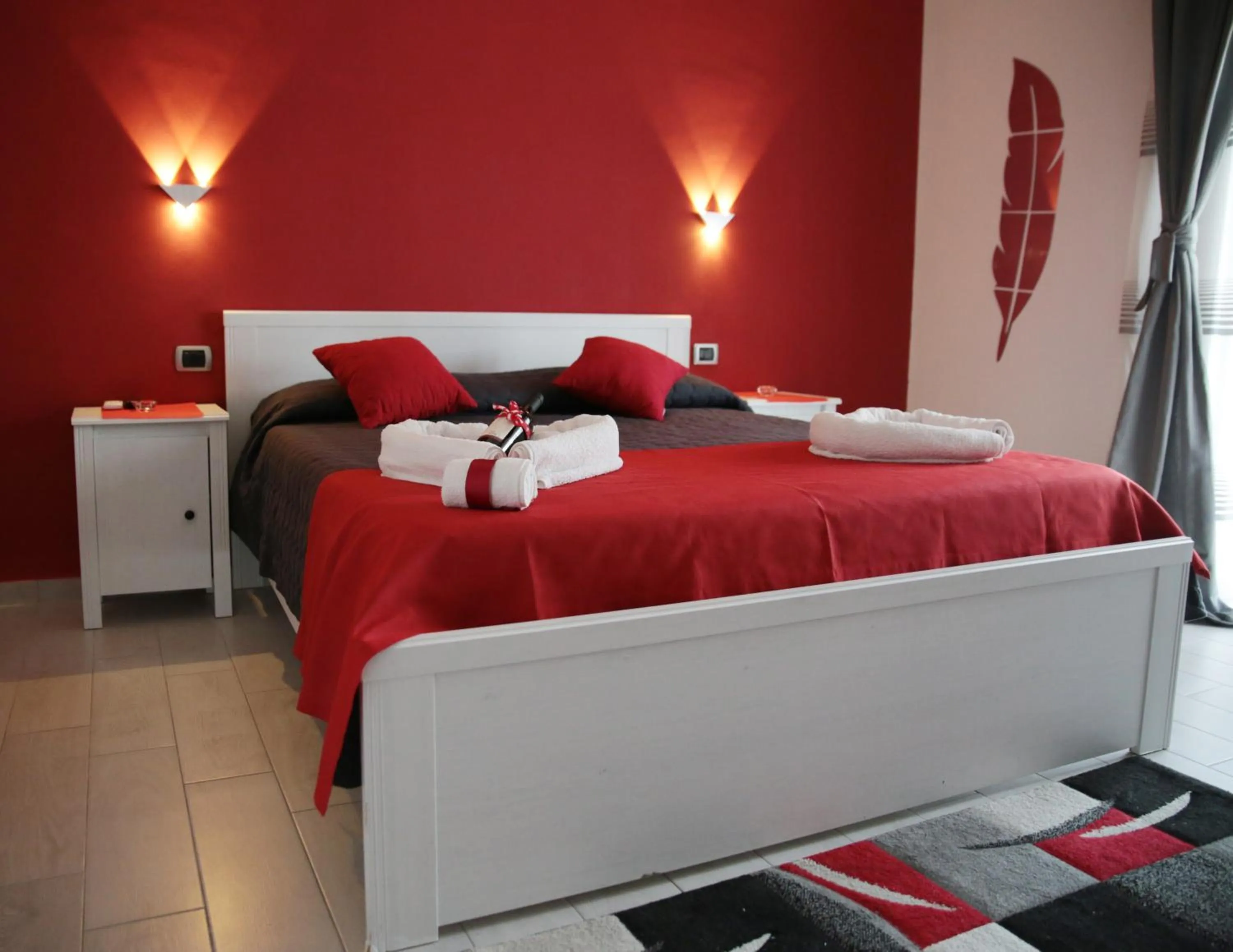 Photo of the whole room, Bed in B&B Magma