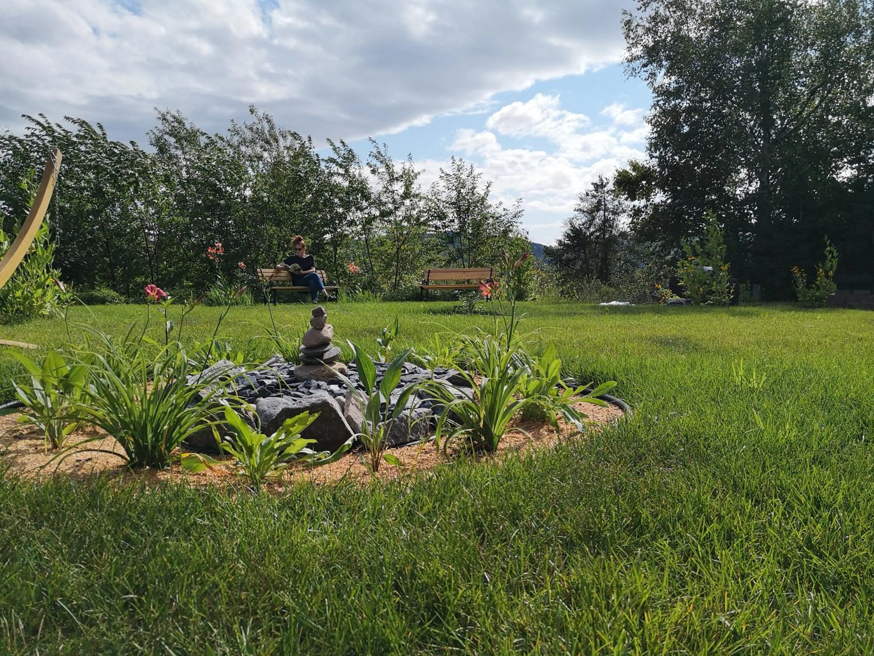 Garden in Au Cachalot Caché le gîte hôtel