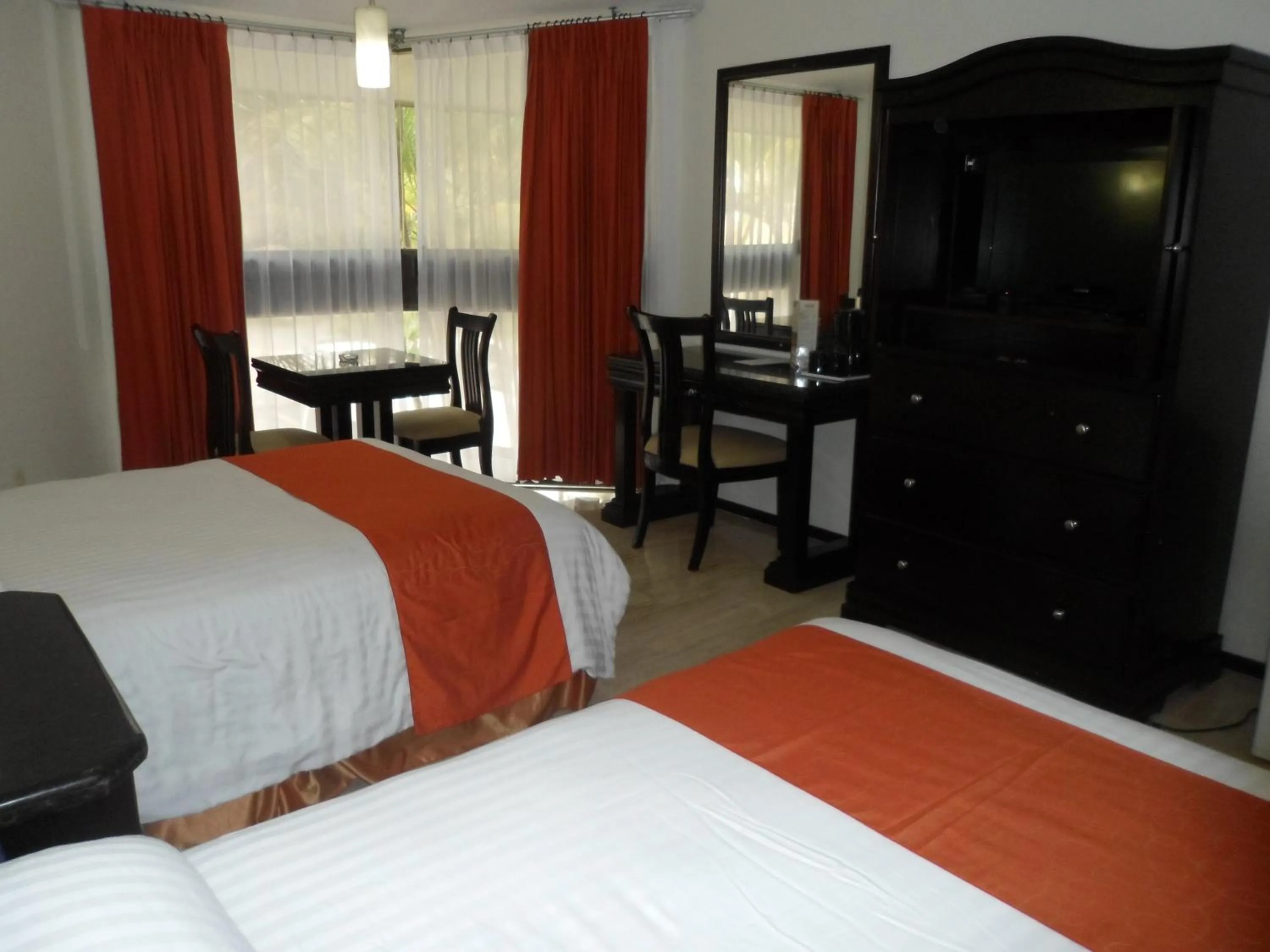 Decorative detail, Bed in Hotel Poza Rica Inn