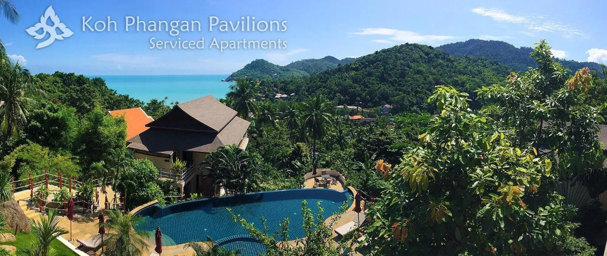 Pool view in Koh Phangan Pavilions Serviced Apartments