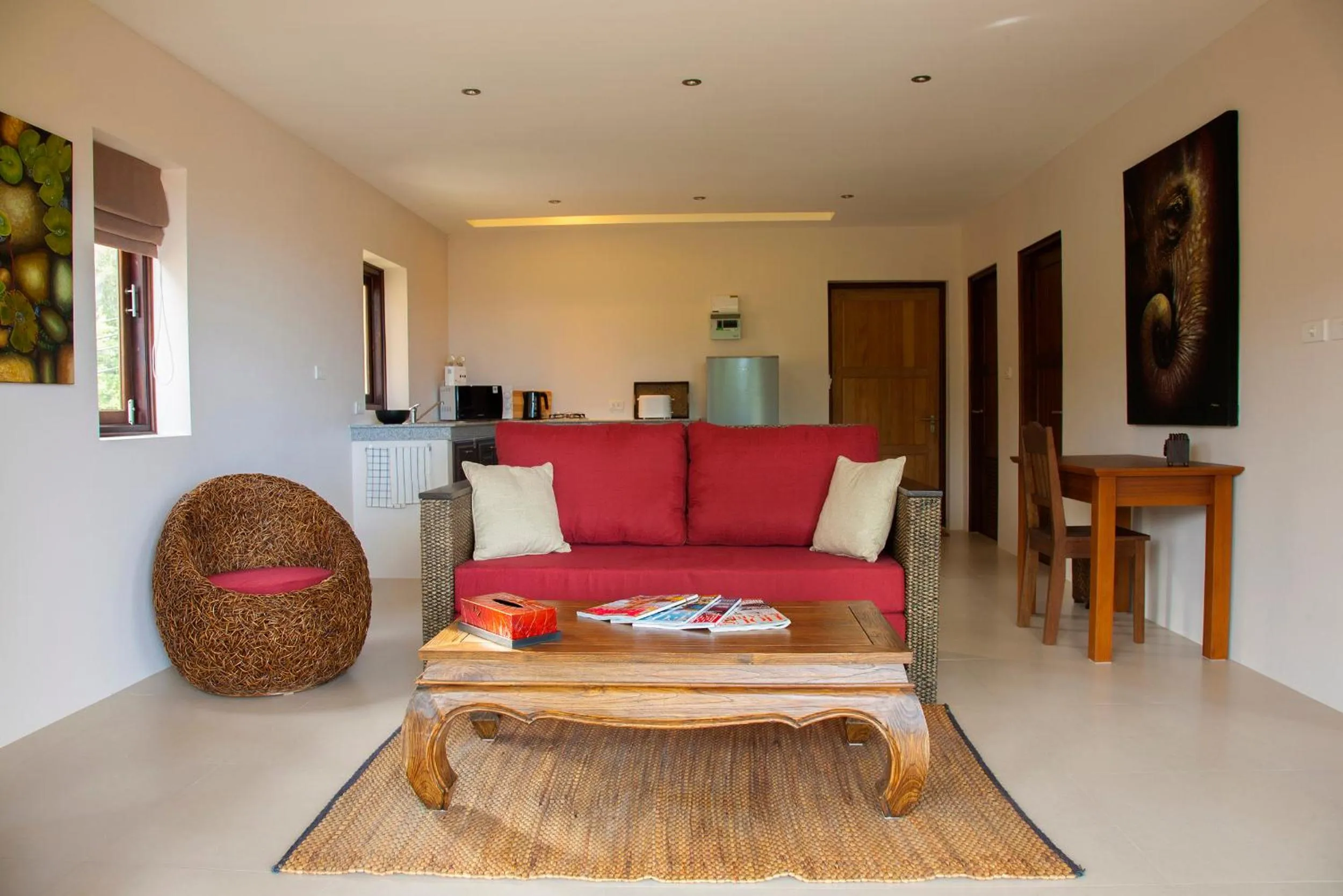 Living room in Koh Phangan Pavilions Serviced Apartments