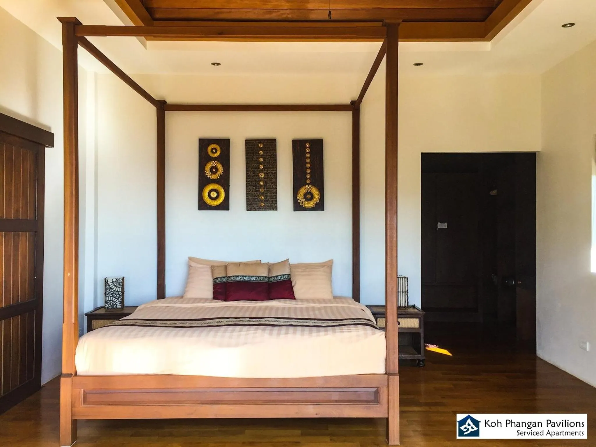 Bed in Koh Phangan Pavilions Serviced Apartments