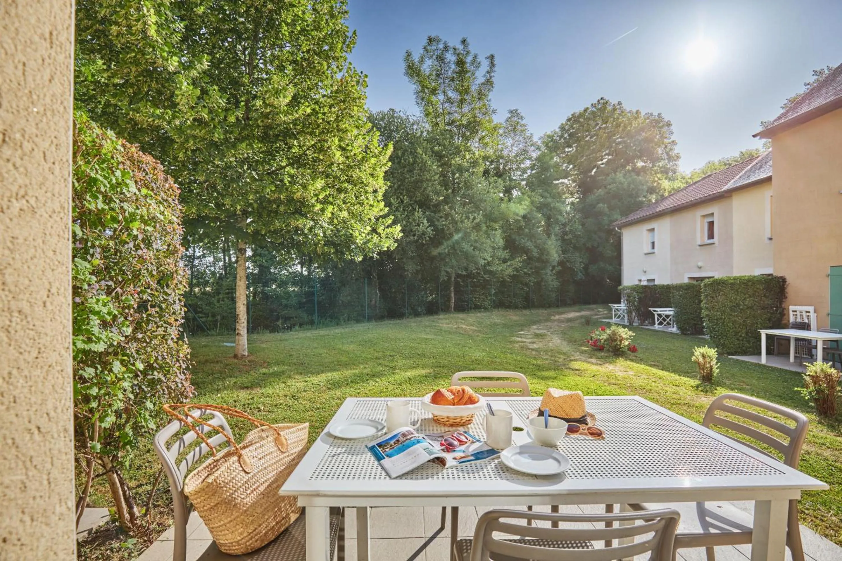 Balcony/Terrace in Résidence Odalys Le Hameau du Moulin
