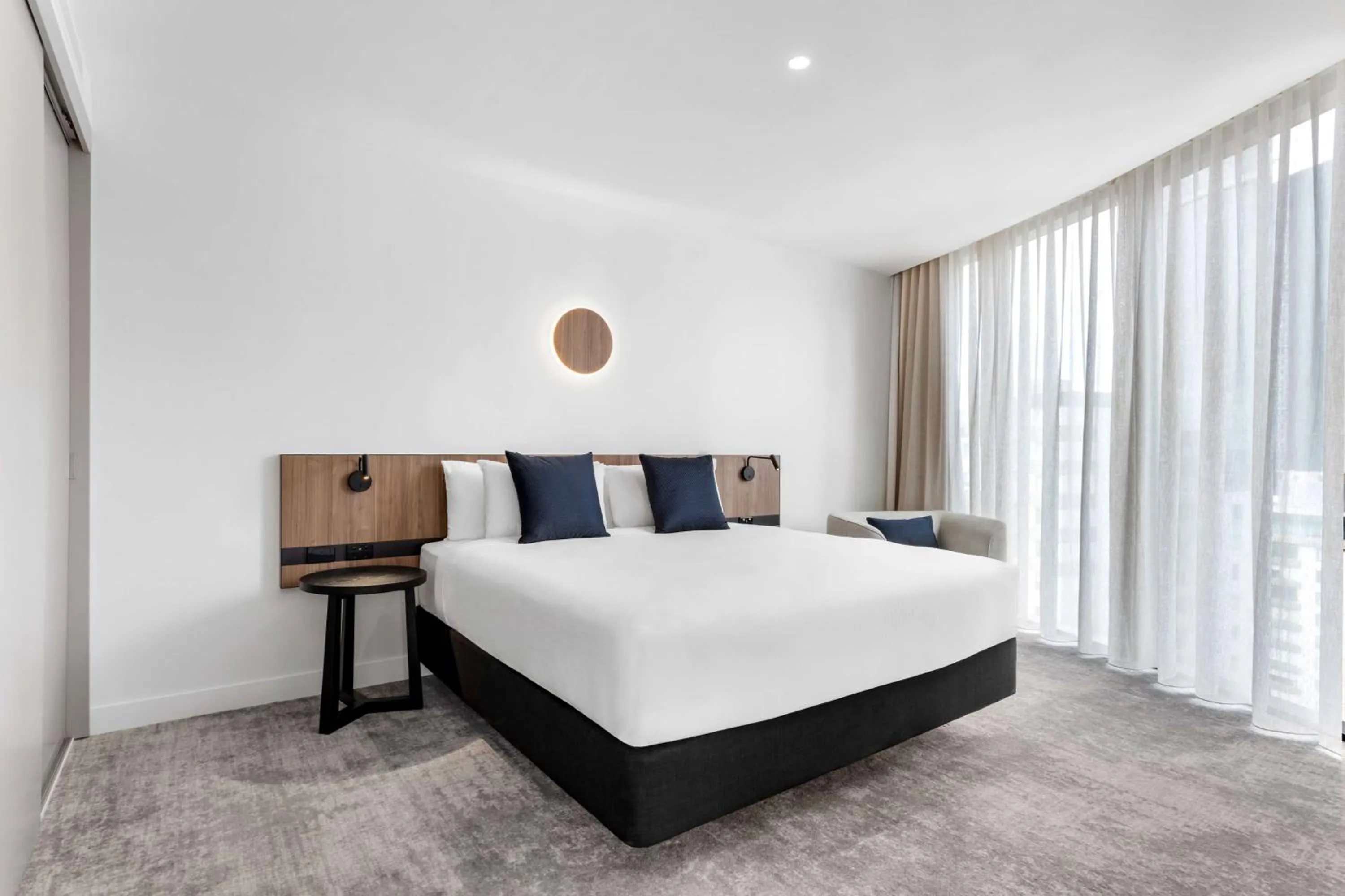 Bedroom, Bed in Adina Apartment Hotel Melbourne Southbank