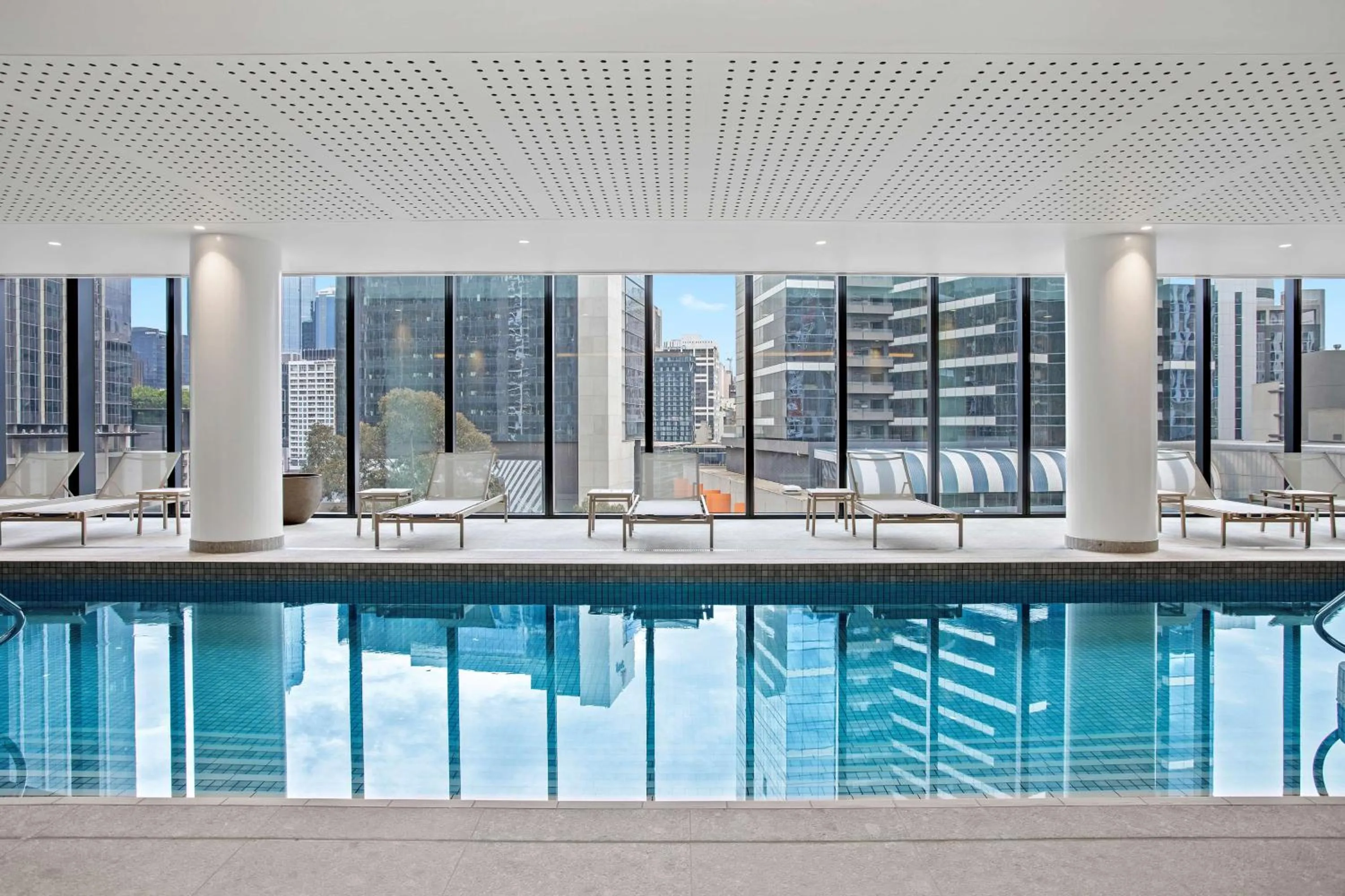 Pool view in Adina Apartment Hotel Melbourne Southbank