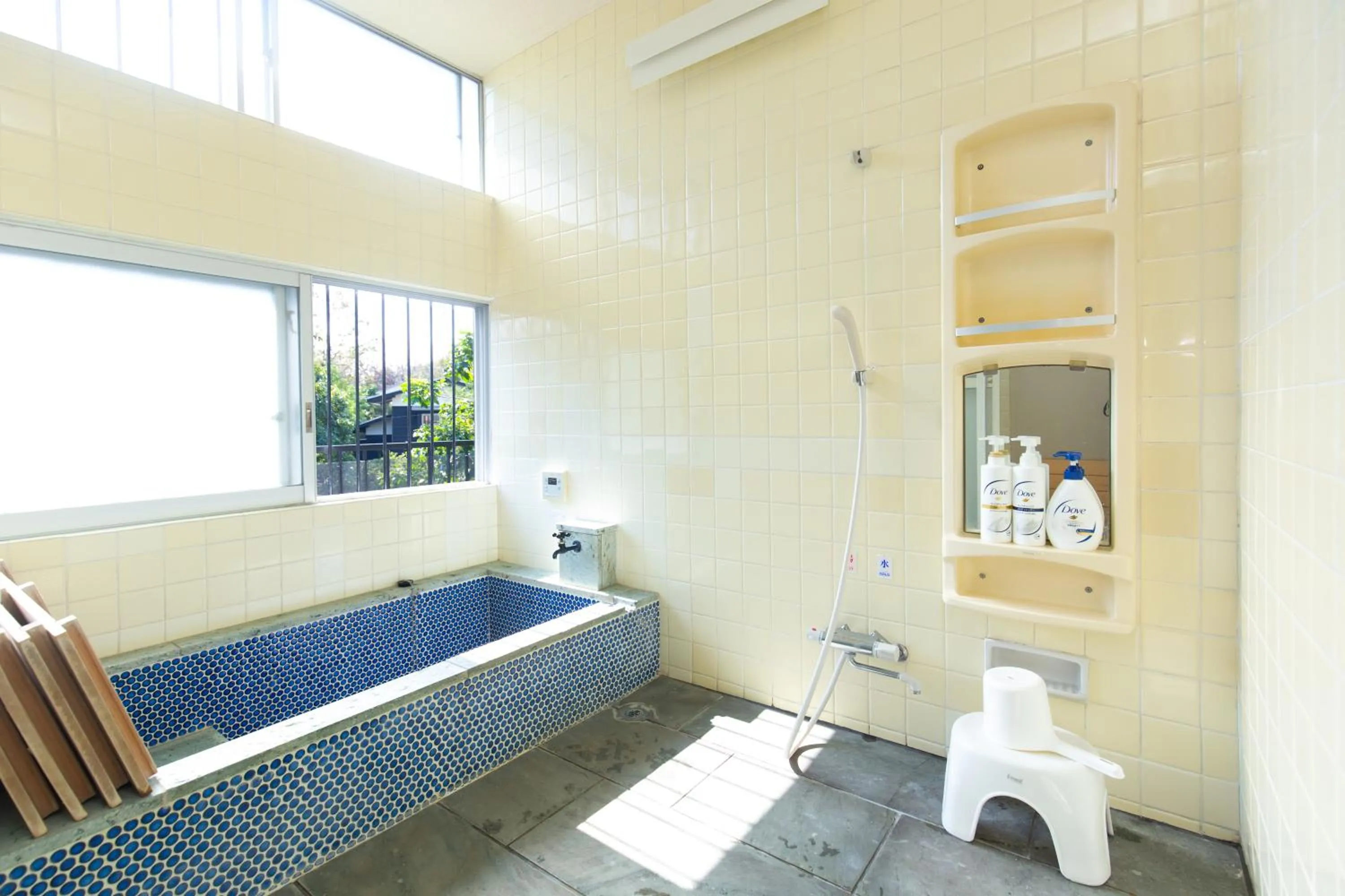 Bathroom in Cozy Villa with Hot springs and Nature