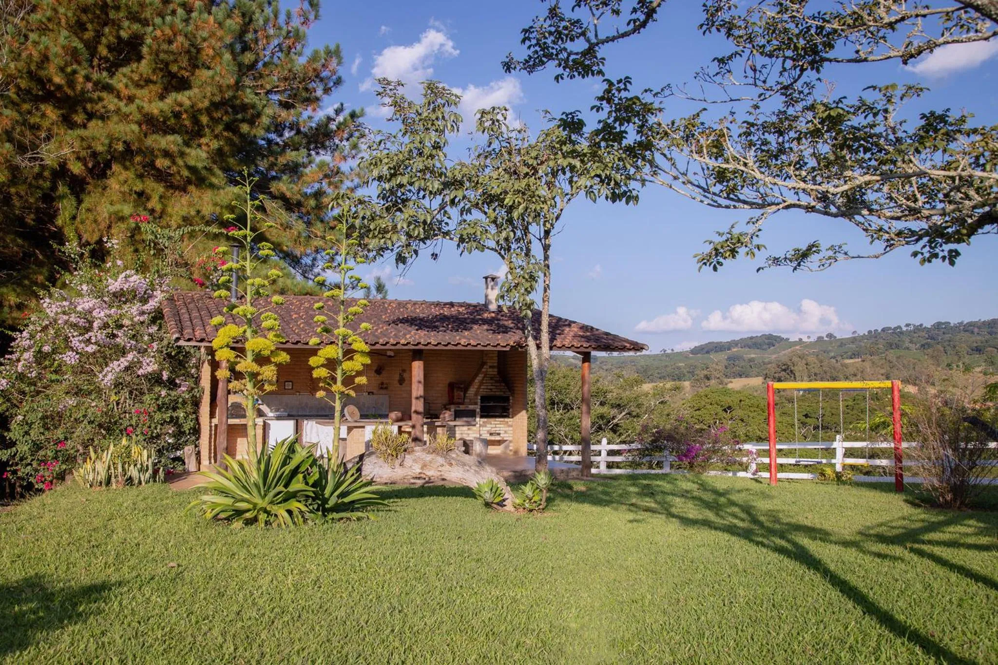 BBQ facilities in Pousada Lua Luana