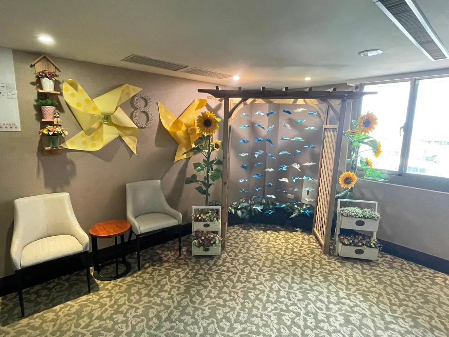 Seating area in C U Hotel Taichung