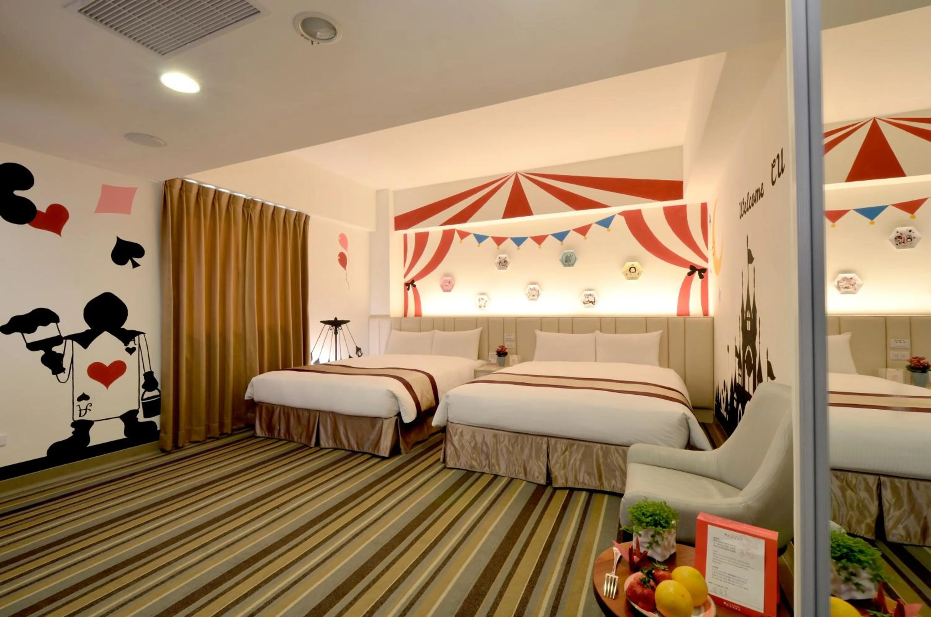 Bed in C U Hotel Taichung