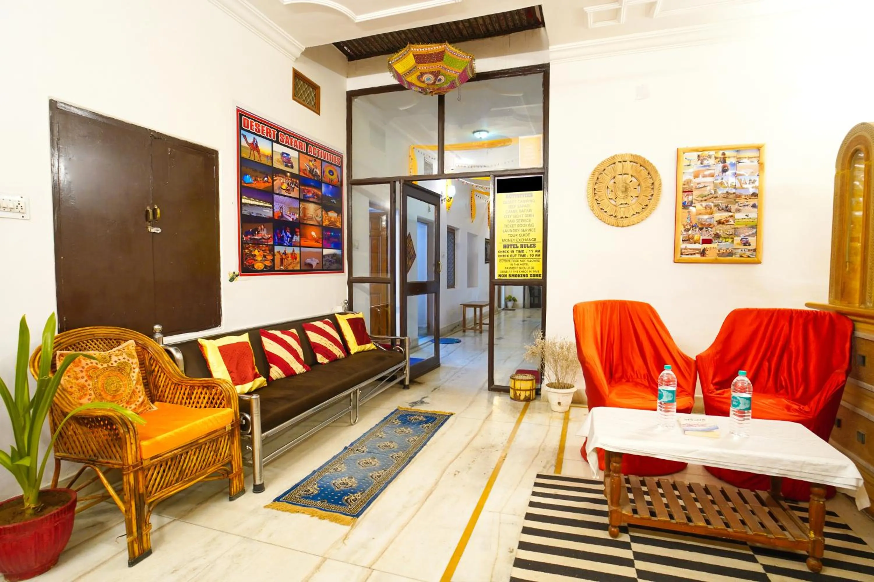 Seating area in Hotel The Surya Jaisalmer