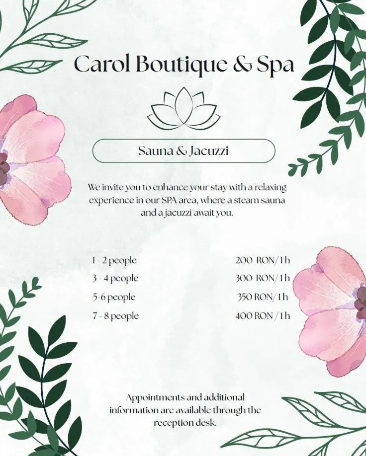 Spa and wellness centre/facilities in Carol Boutique & SPA ex Vila Cornelia