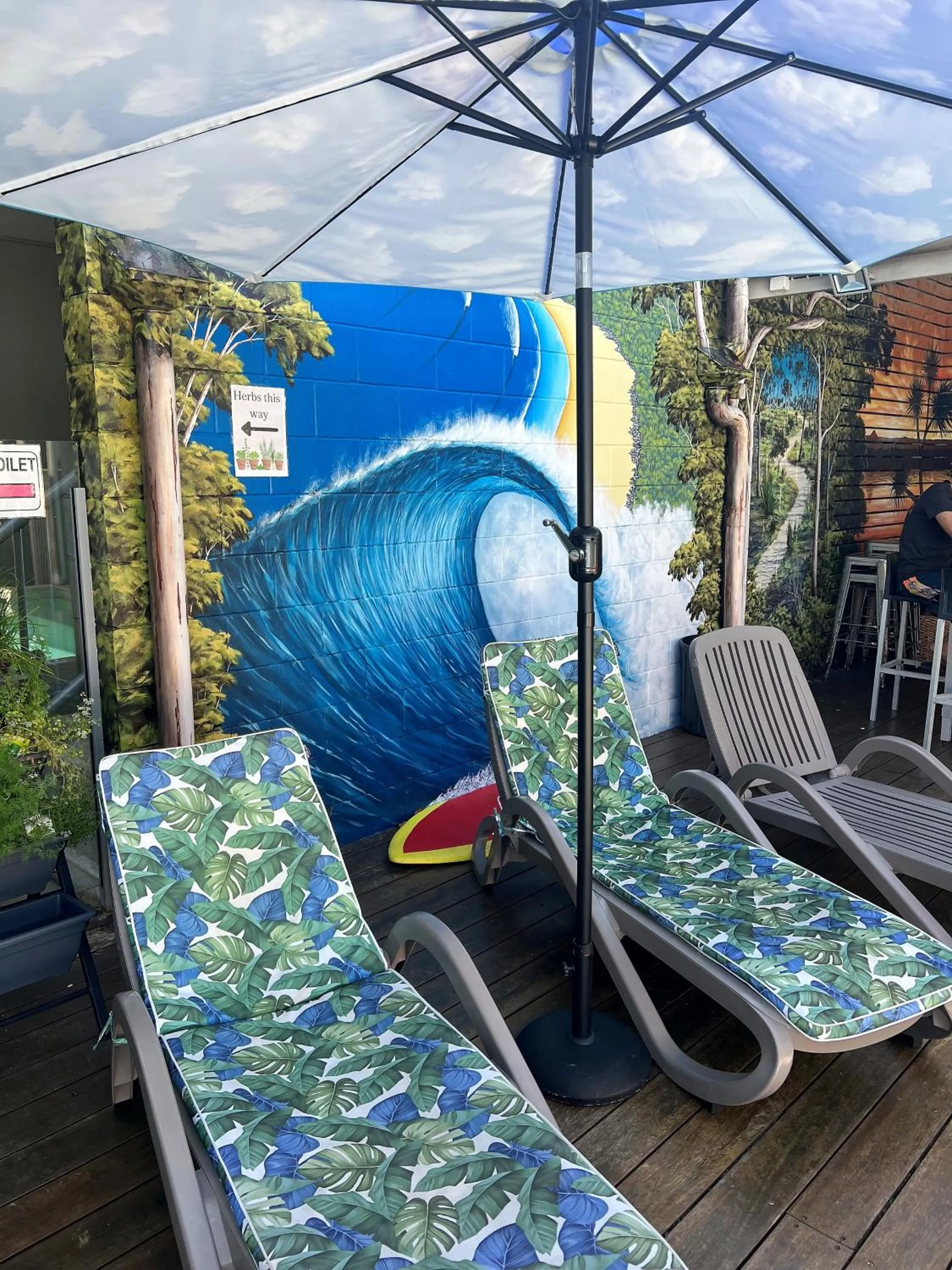 Balcony/Terrace in Noosa Flashpackers