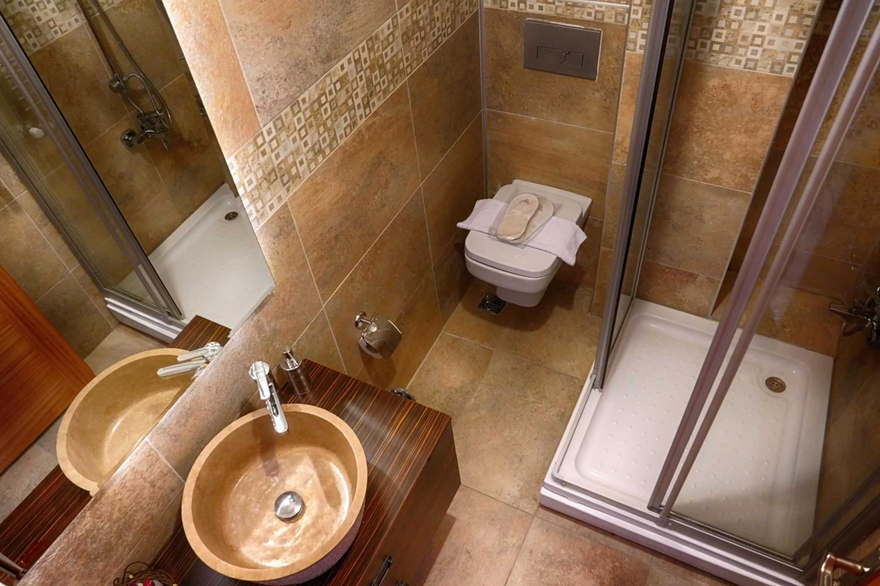 Bathroom in Mytra Hotel