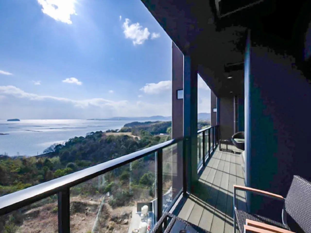 Balcony/Terrace in LiVEMAX RESORT Miyahama Ocean View